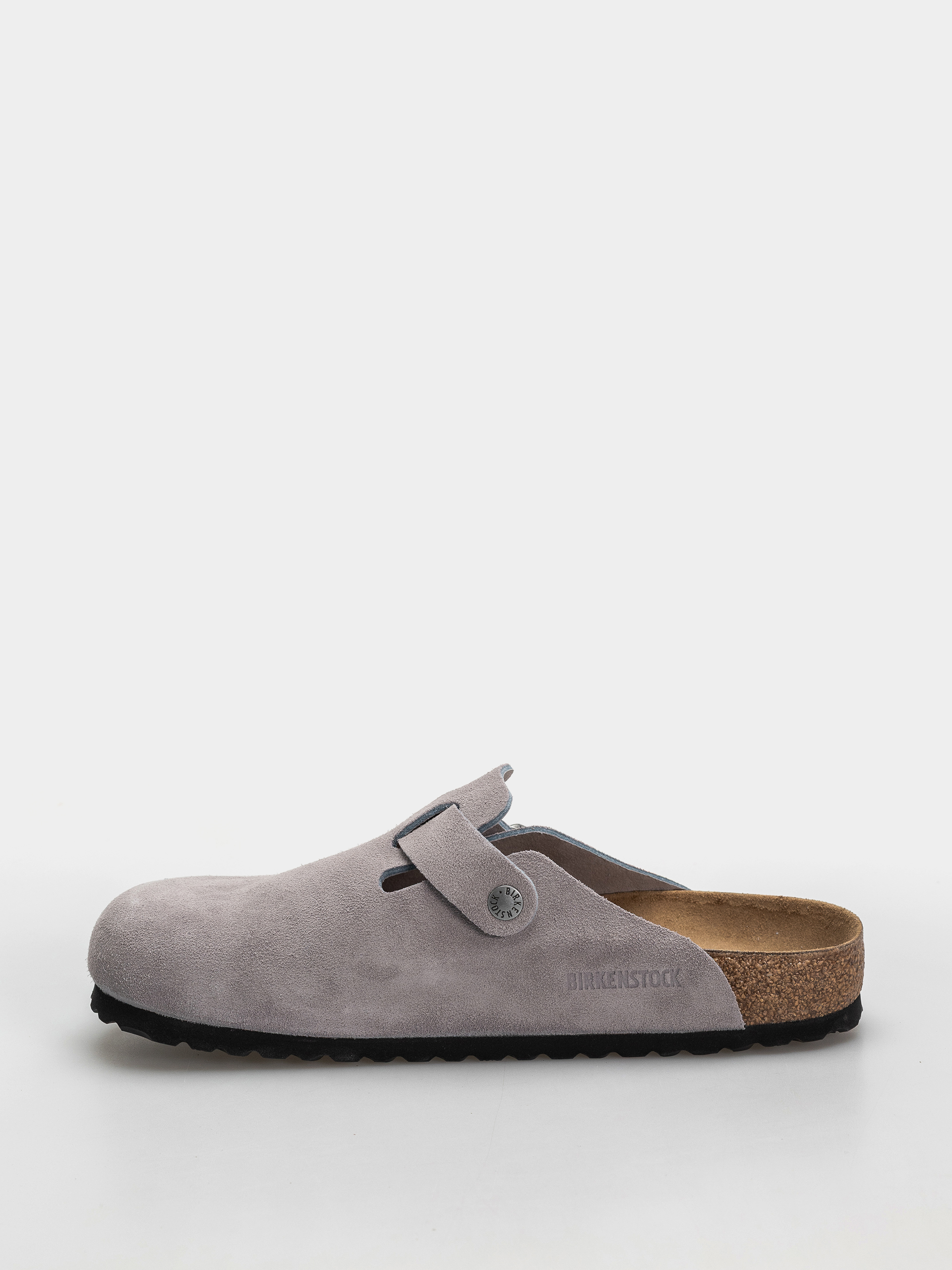 Birkenstock Boston Suede Leather Regular Flip-flop papucsok (lavender sky)