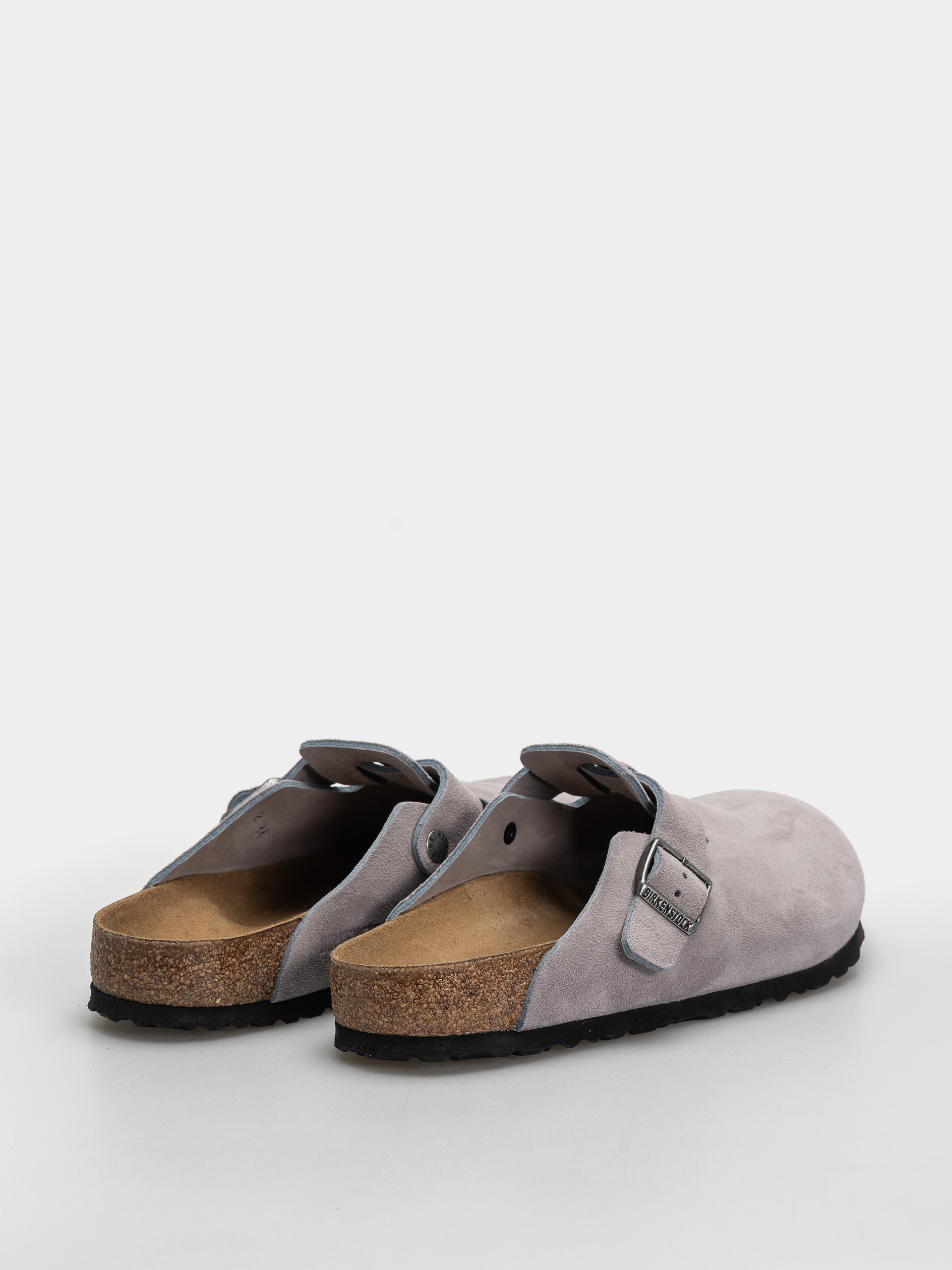 Birkenstock Boston Suede Leather Regular Flip-flop papucsok (lavender sky)