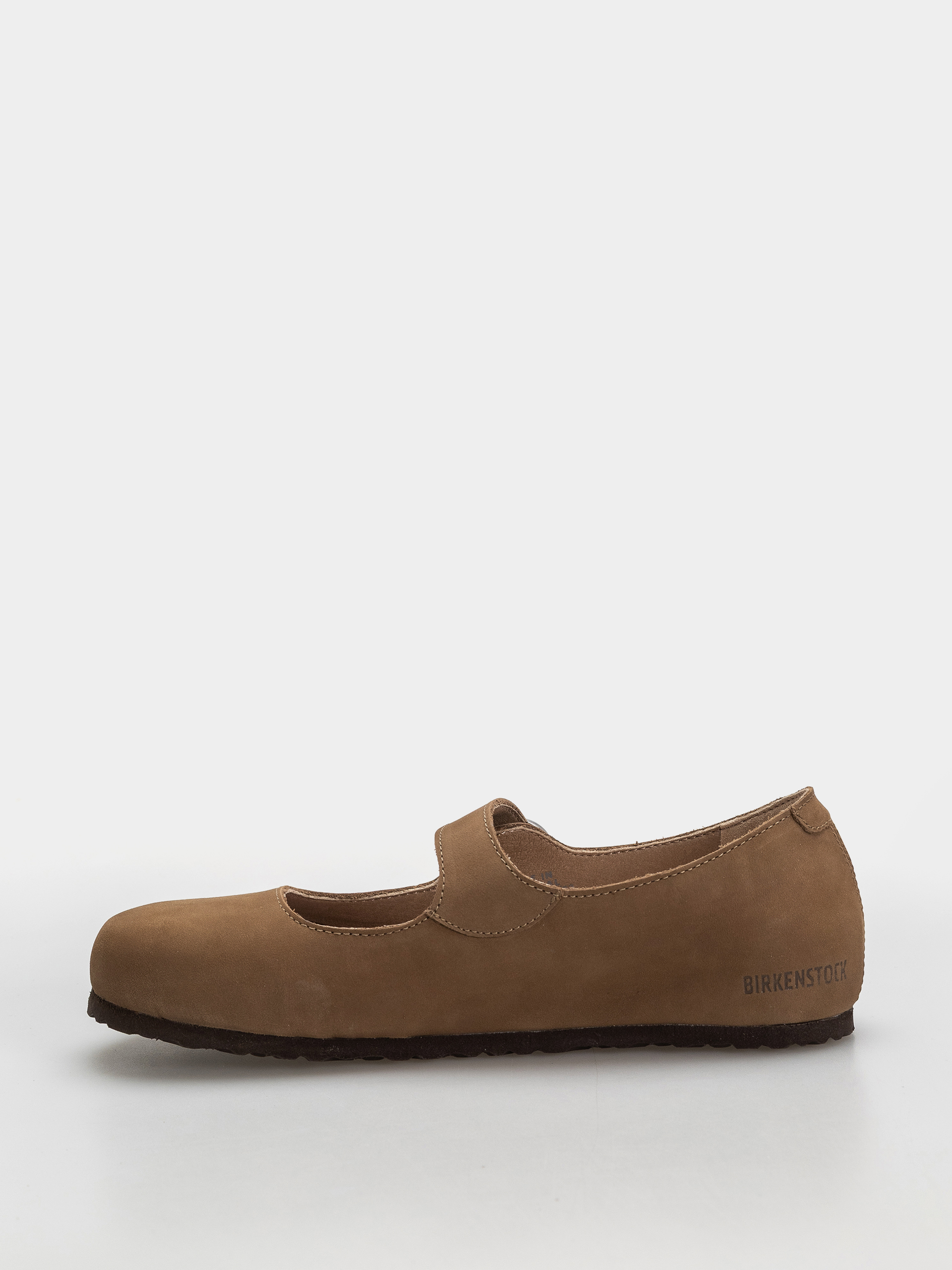 Birkenstock Santa Clarita Nubuck Leather Narrow Wmn Flip-flop papucsok (dark tea)