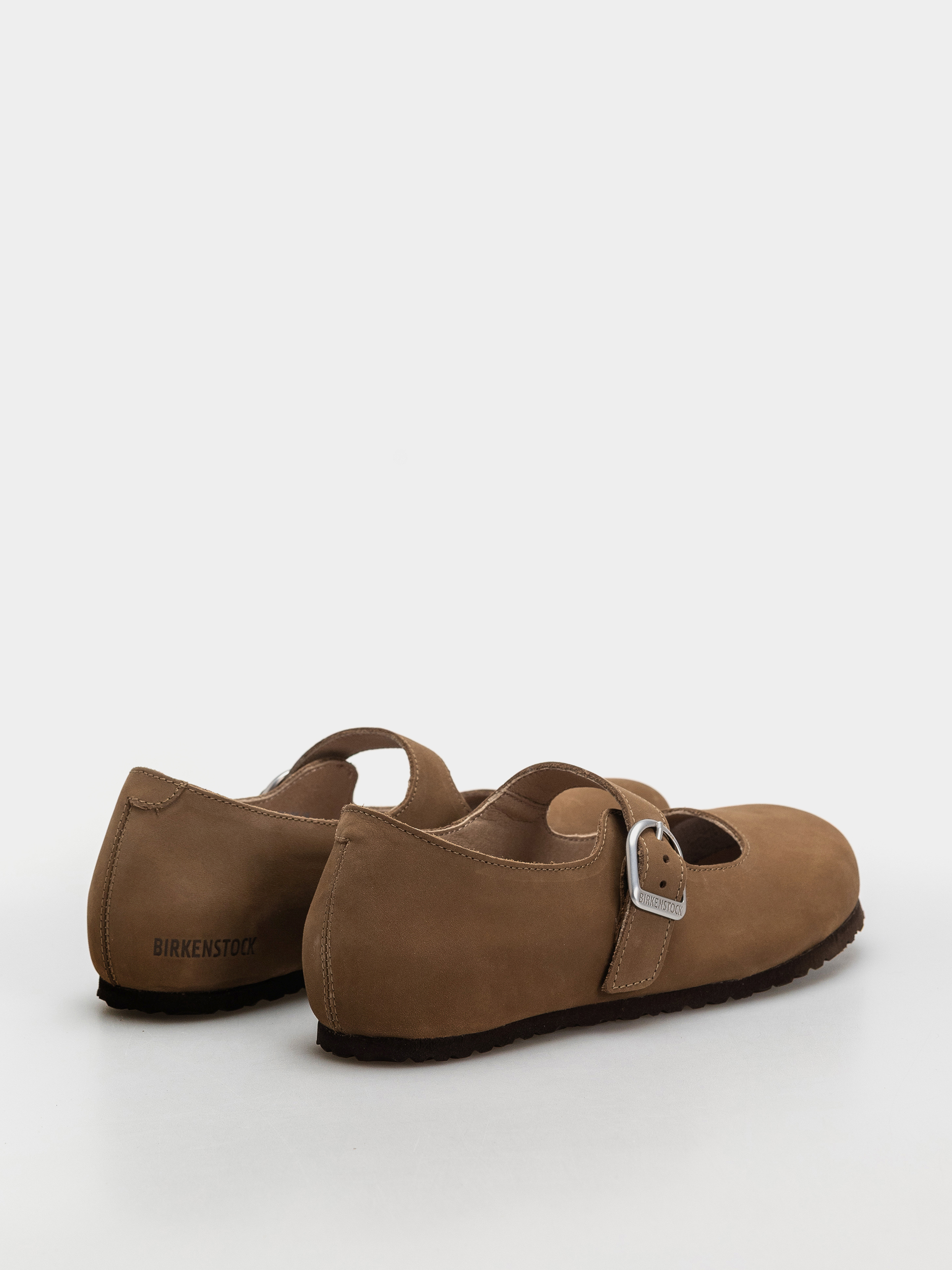 Birkenstock Santa Clarita Nubuck Leather Narrow Wmn Flip-flop papucsok (dark tea)
