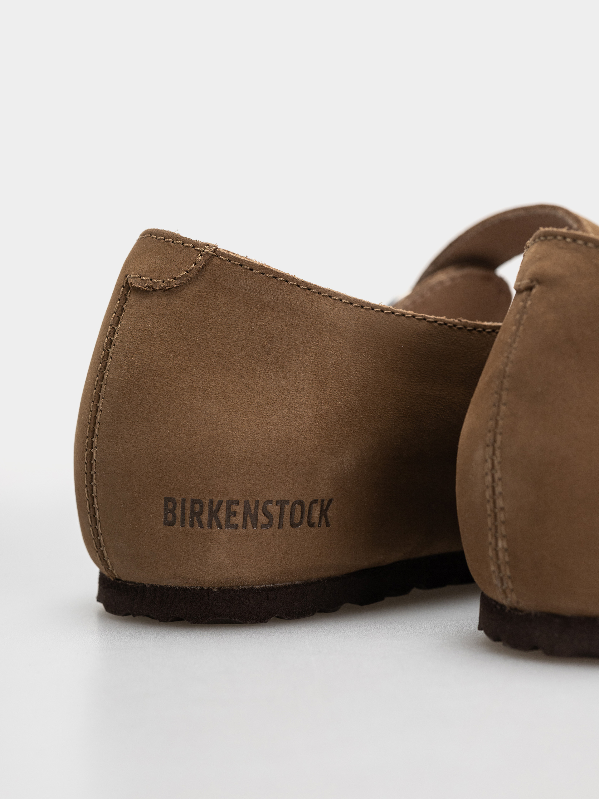 Birkenstock Santa Clarita Nubuck Leather Narrow Wmn Flip-flop papucsok (dark tea)