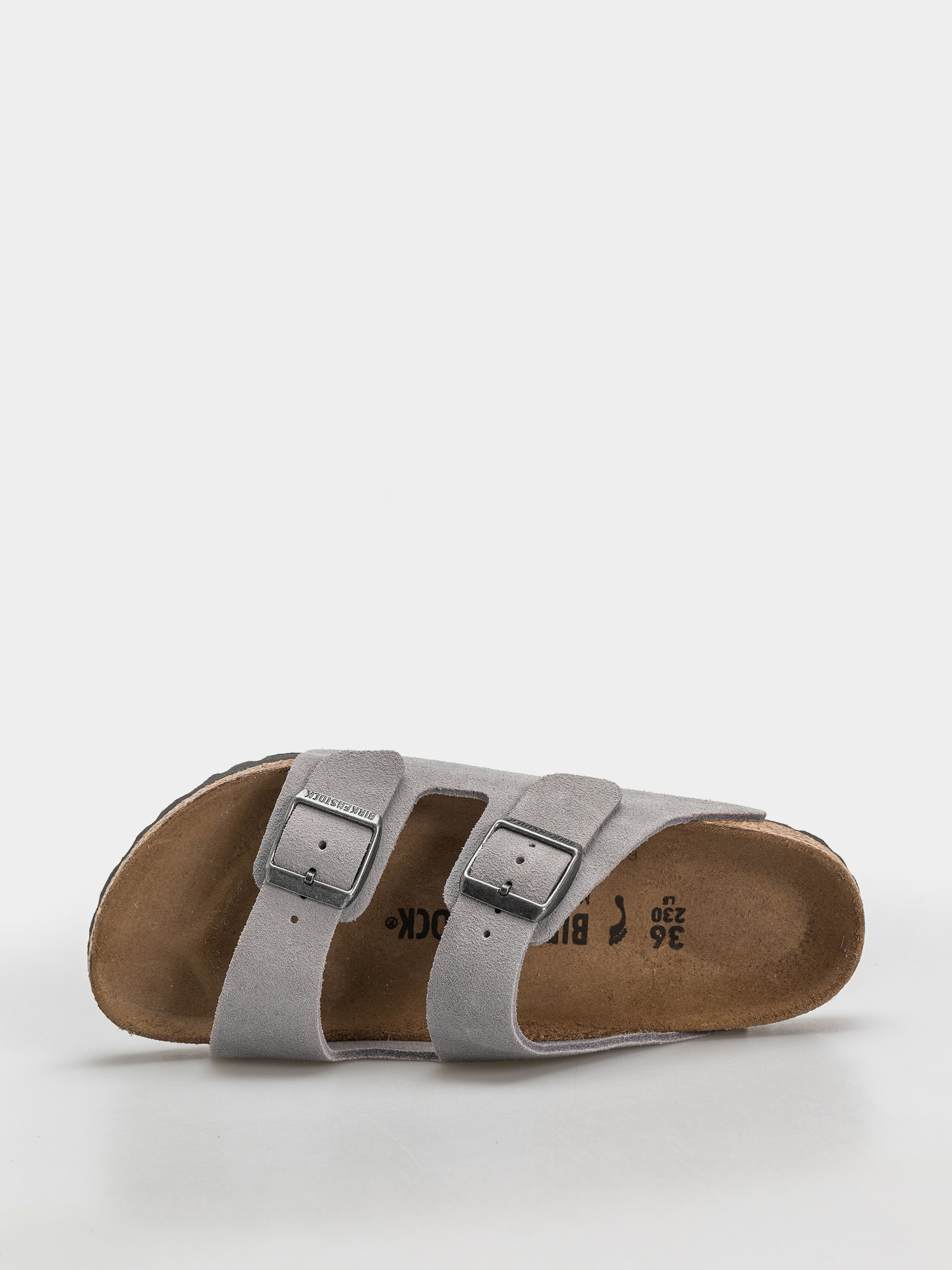 Birkenstock Arizona Suede Leather Narrow Flip-flop papucsok (lavender sky)