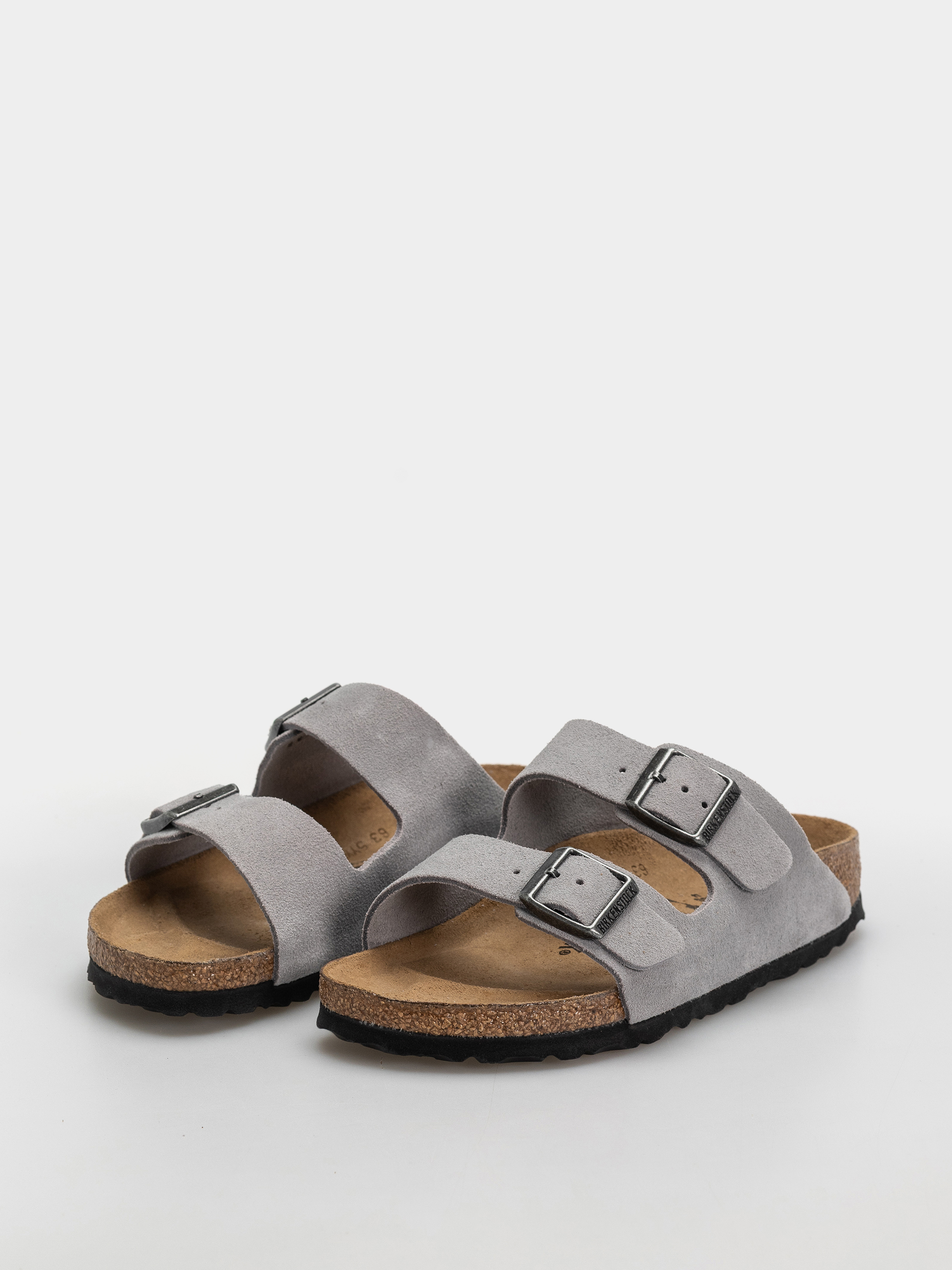 Birkenstock Arizona Suede Leather Narrow Flip-flop papucsok (lavender sky)
