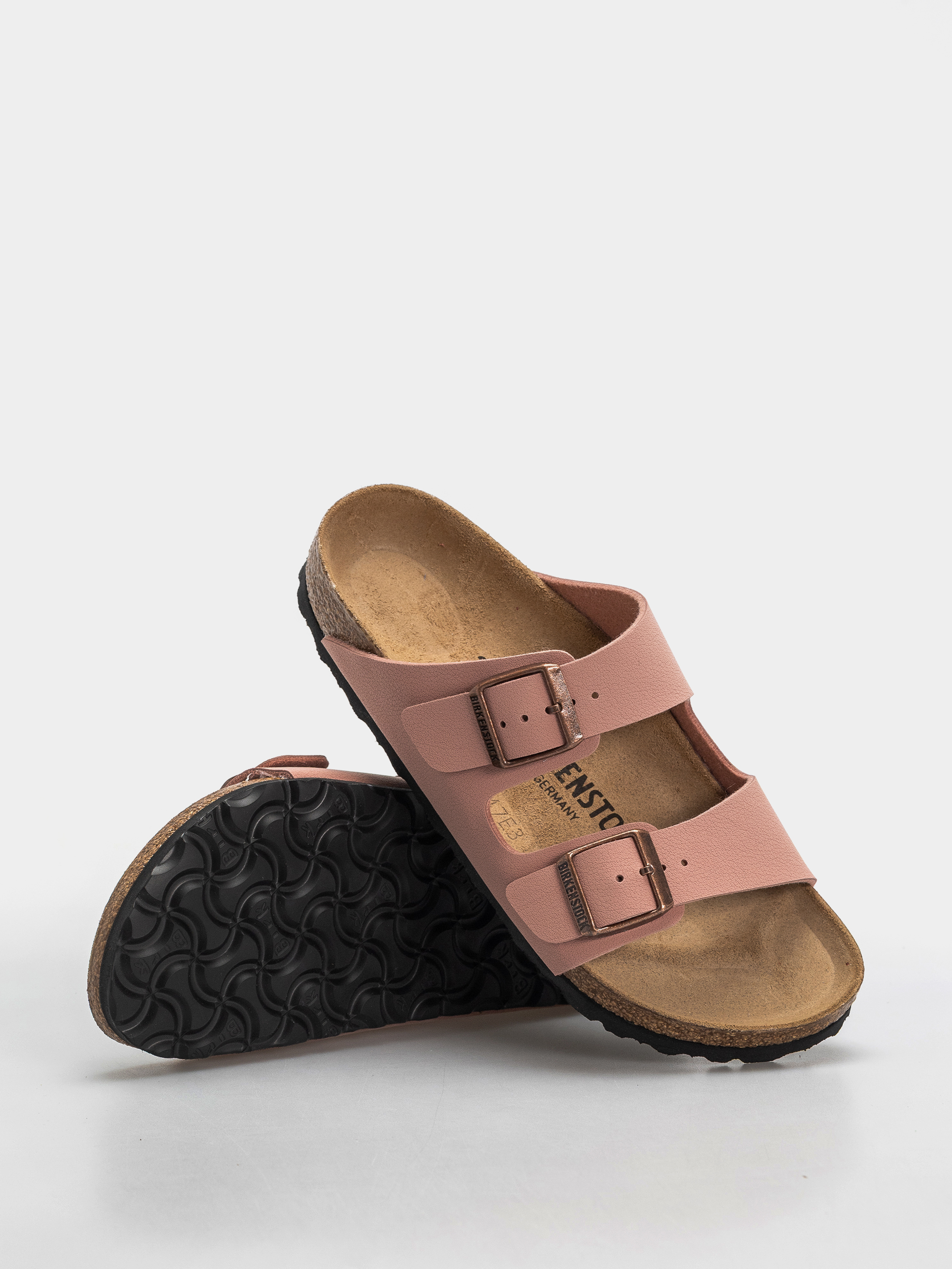 Birkenstock Arizona Birkibuc Narrow Flip-flop papucsok (pink clay)
