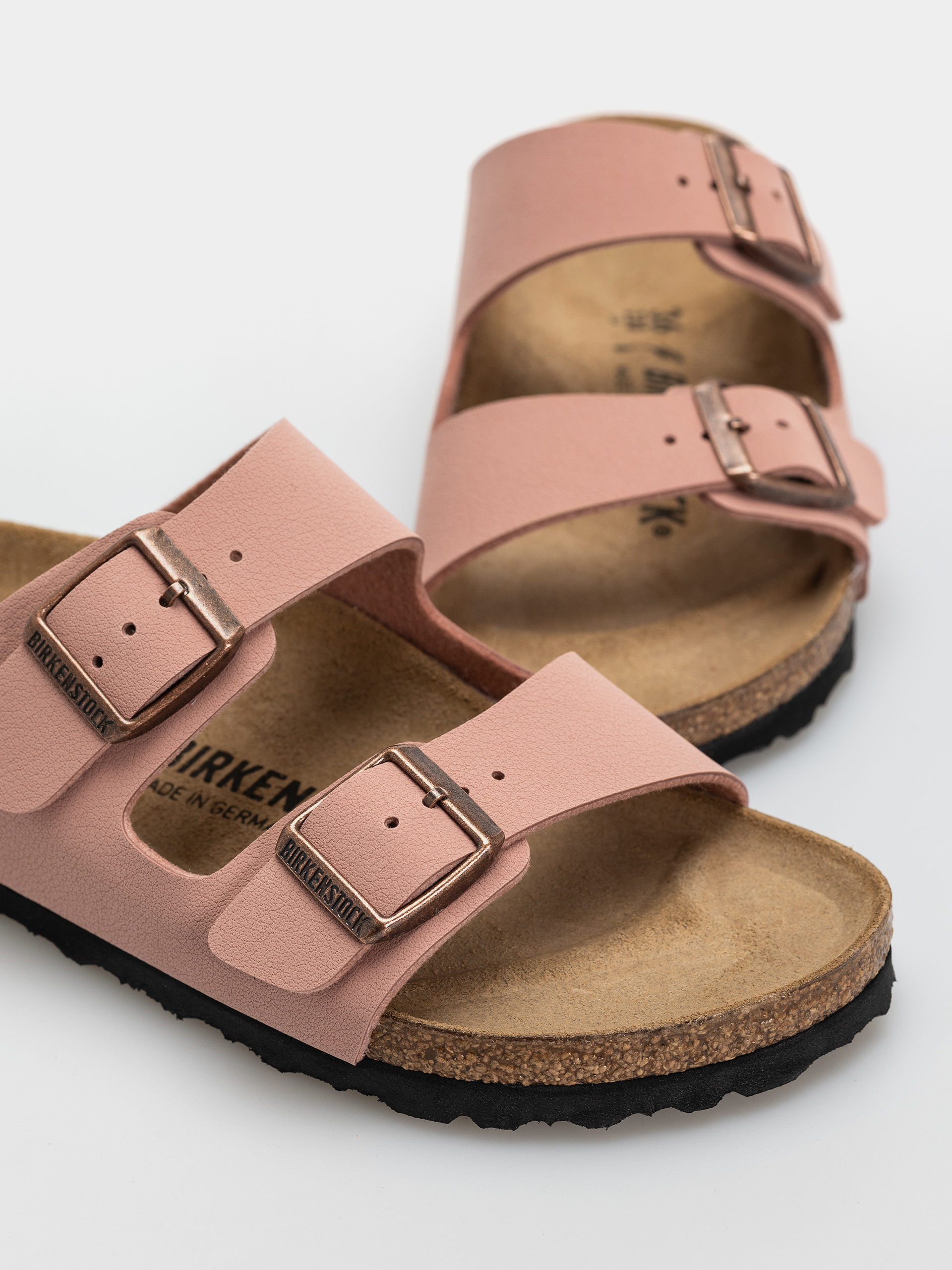 Birkenstock Arizona Birkibuc Narrow Flip-flop papucsok (pink clay)