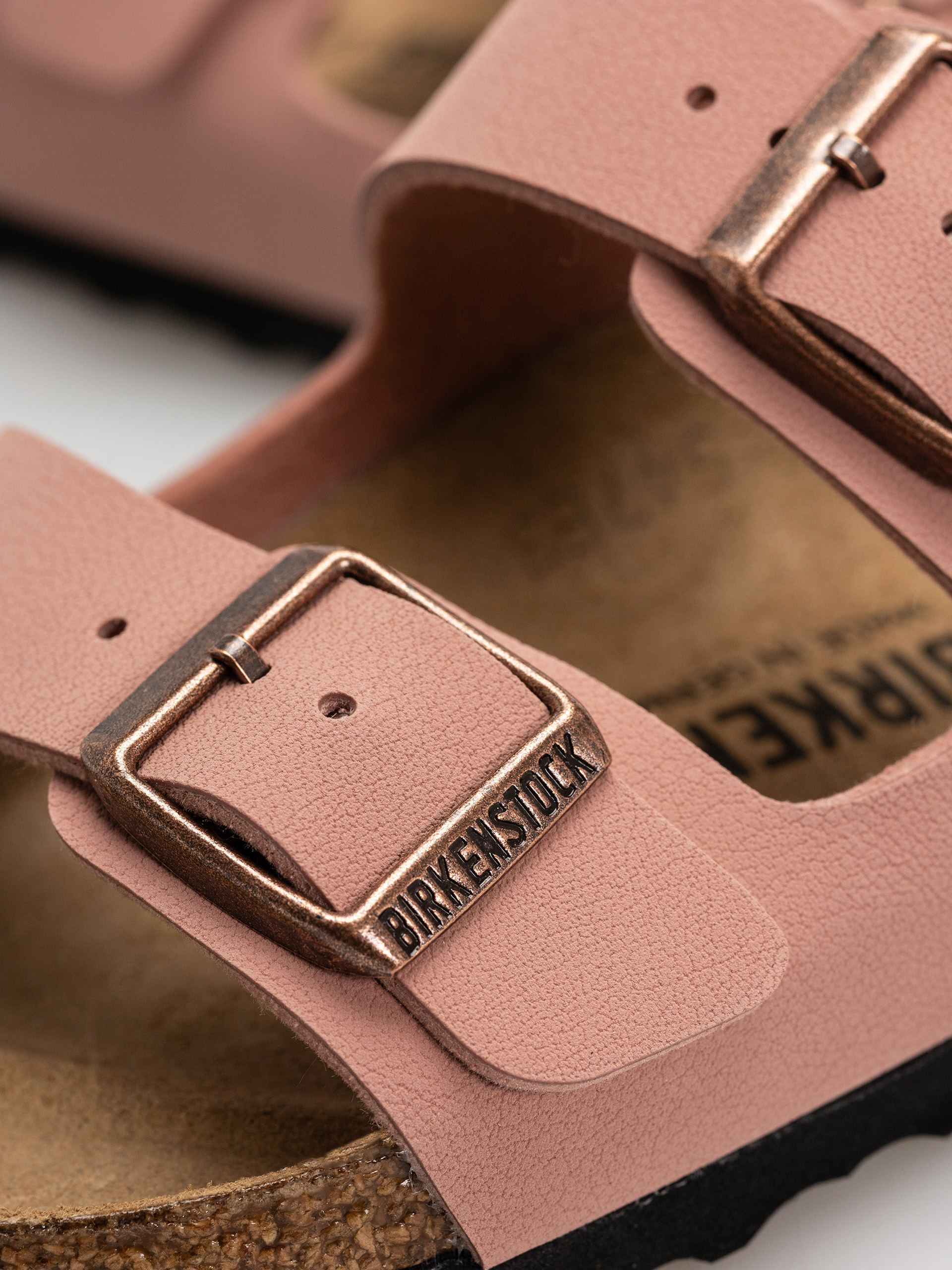 Birkenstock Arizona Birkibuc Narrow Flip-flop papucsok (pink clay)
