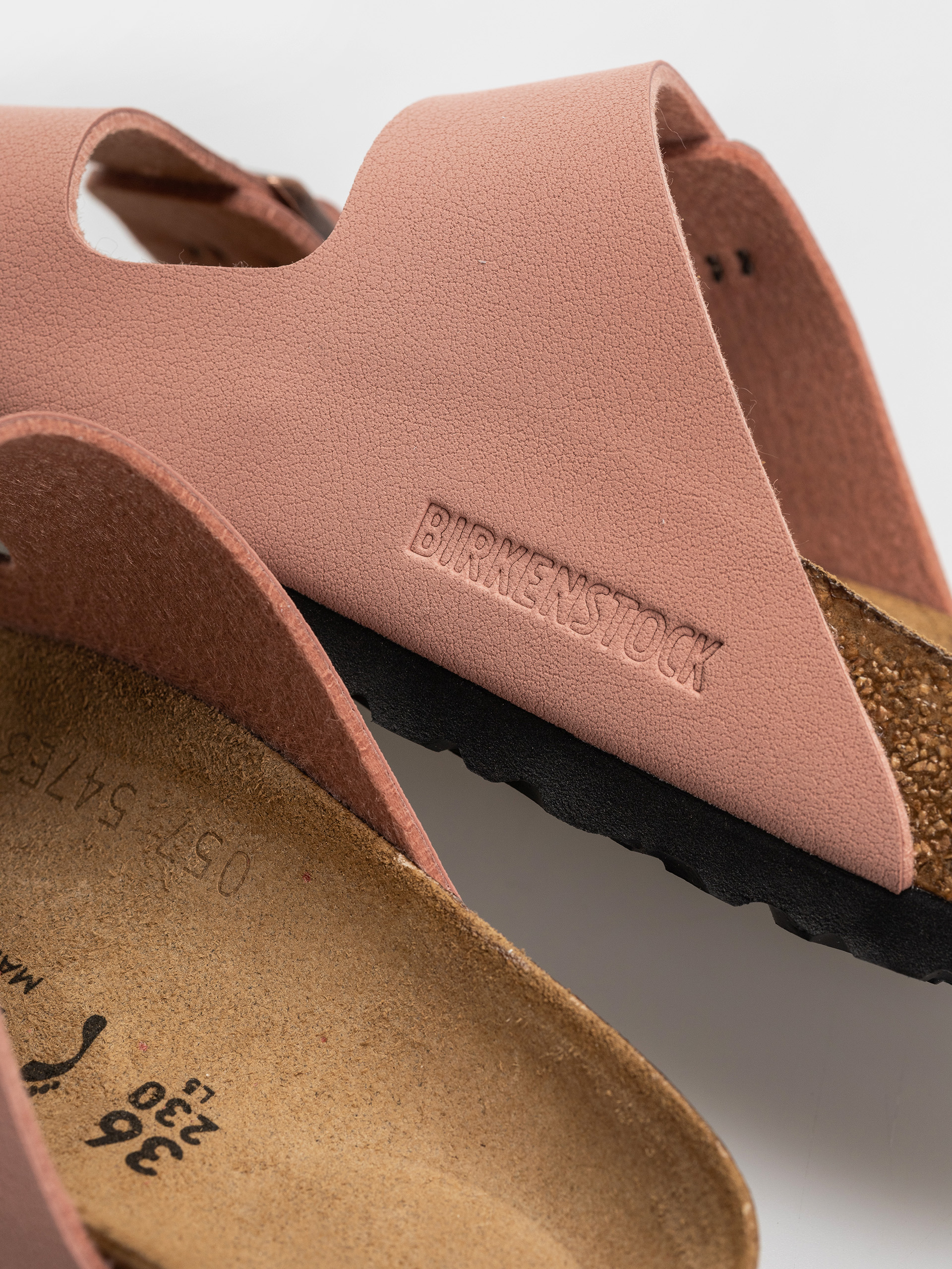 Birkenstock Arizona Birkibuc Narrow Flip-flop papucsok (pink clay)