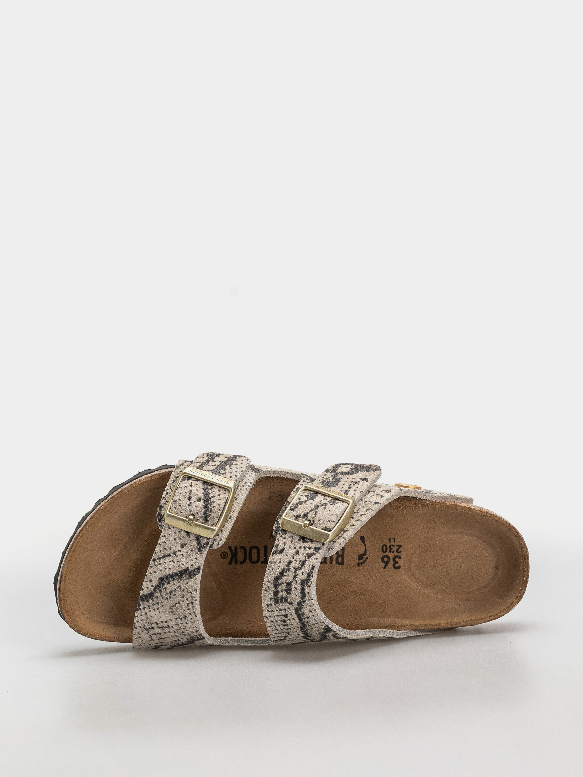 Birkenstock Arizona Suede Leather Narrow Wmn Flip-flop papucsok (snake oyster)