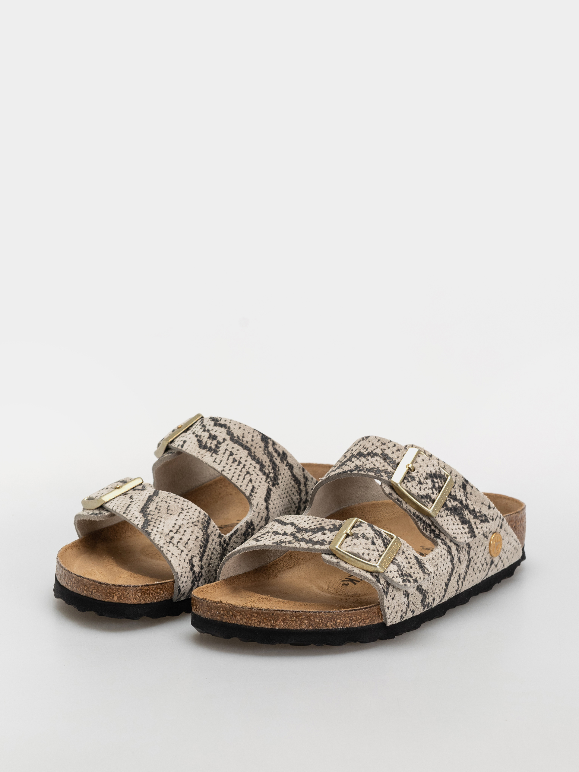 Birkenstock Arizona Suede Leather Narrow Wmn Flip-flop papucsok (snake oyster)