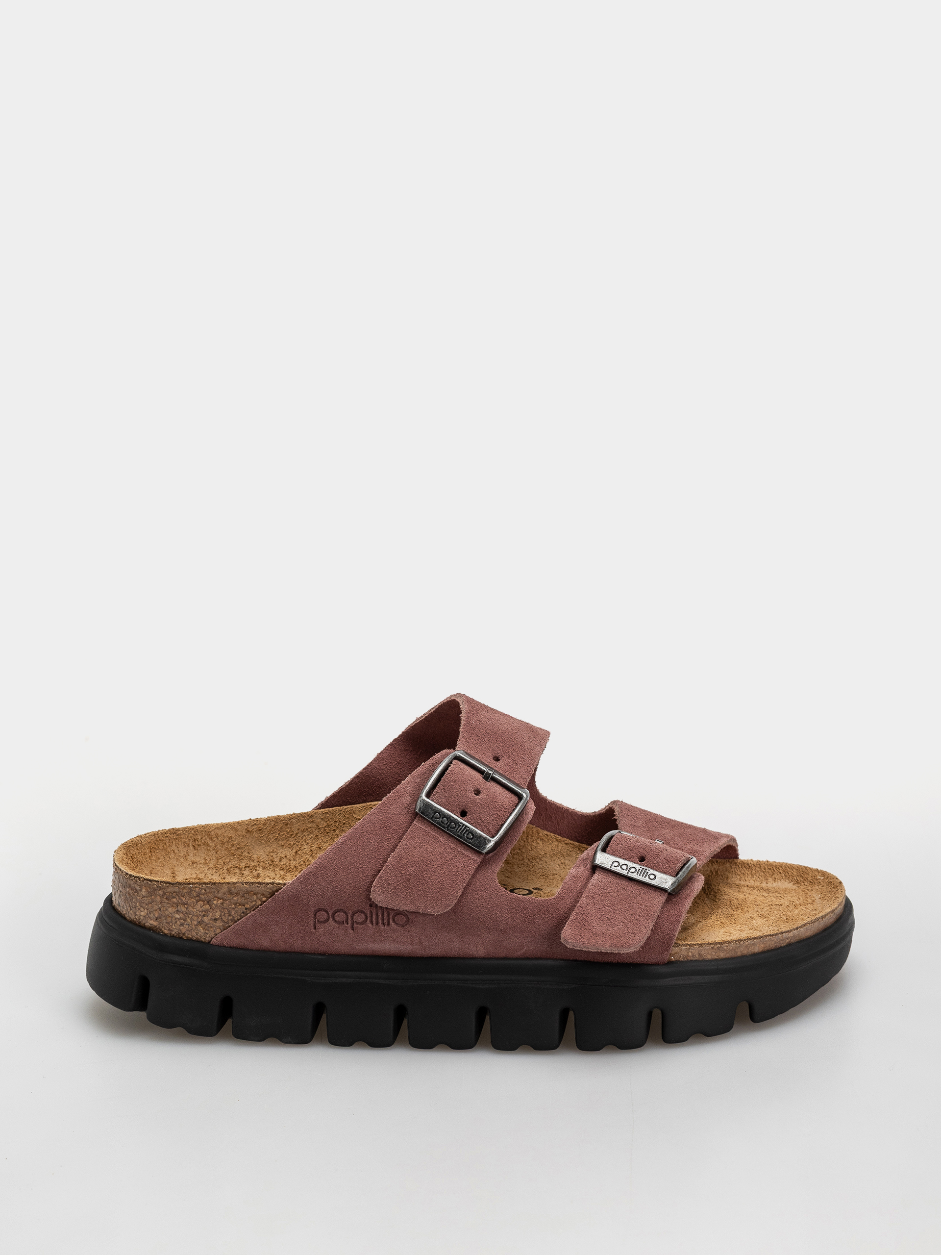 Birkenstock Arizona Chunky Suede Leather Narrow Wmn Flip-flop papucsok (pepper)
