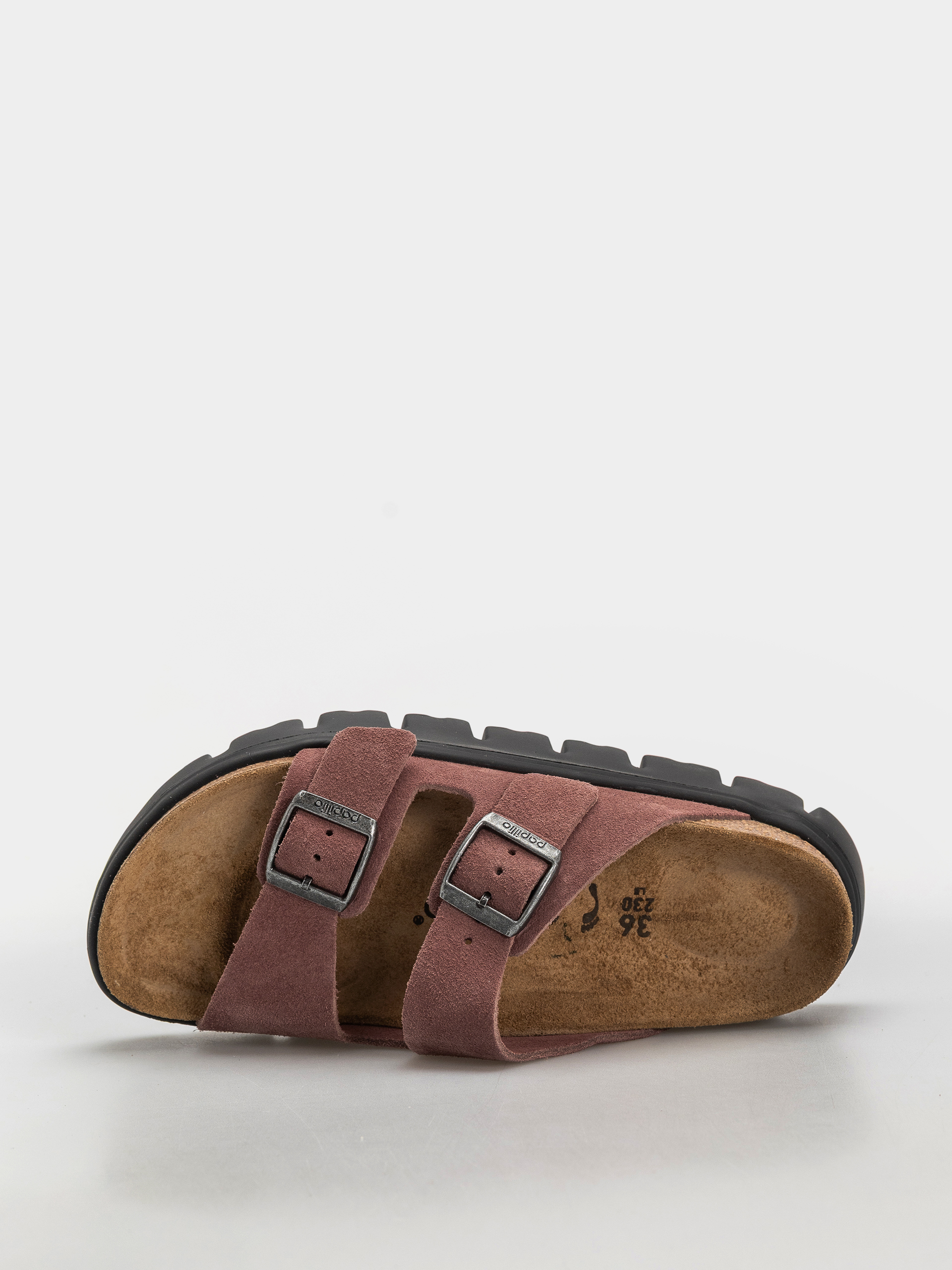 Birkenstock Arizona Chunky Suede Leather Narrow Wmn Flip-flop papucsok (pepper)