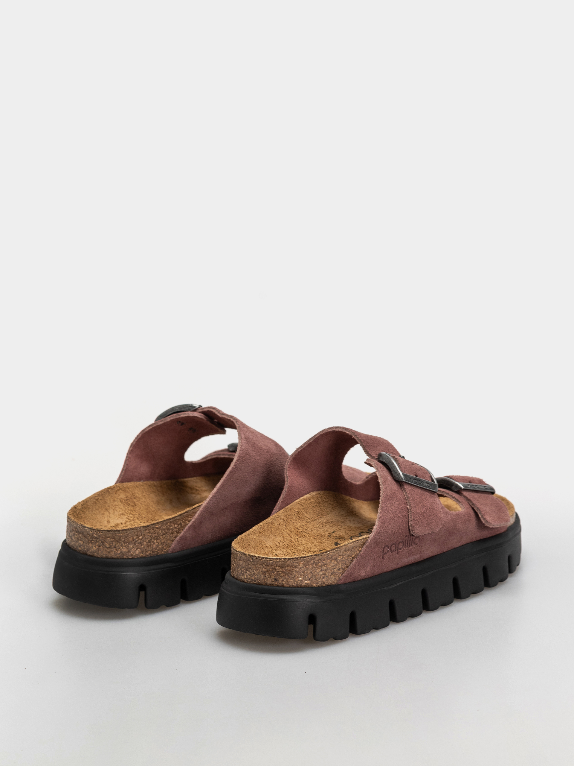 Birkenstock Arizona Chunky Suede Leather Narrow Wmn Flip-flop papucsok (pepper)