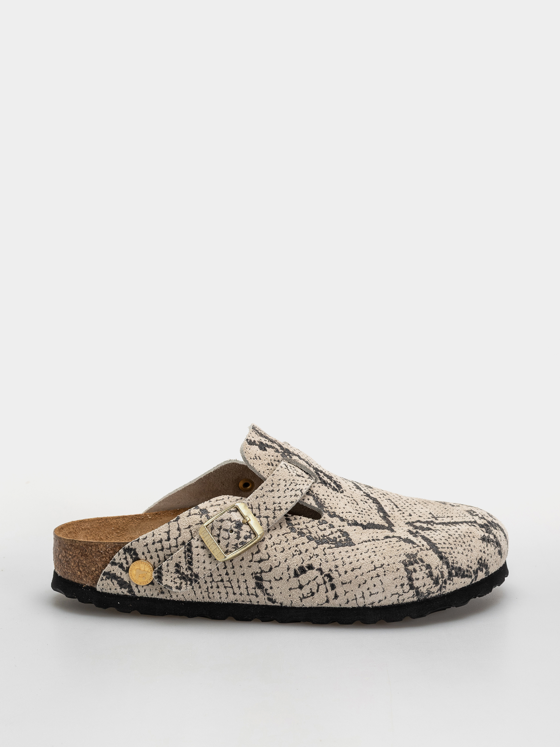 Birkenstock Boston Rivet Logo Suede Leather Narrow Wmn Flip-flop papucsok
