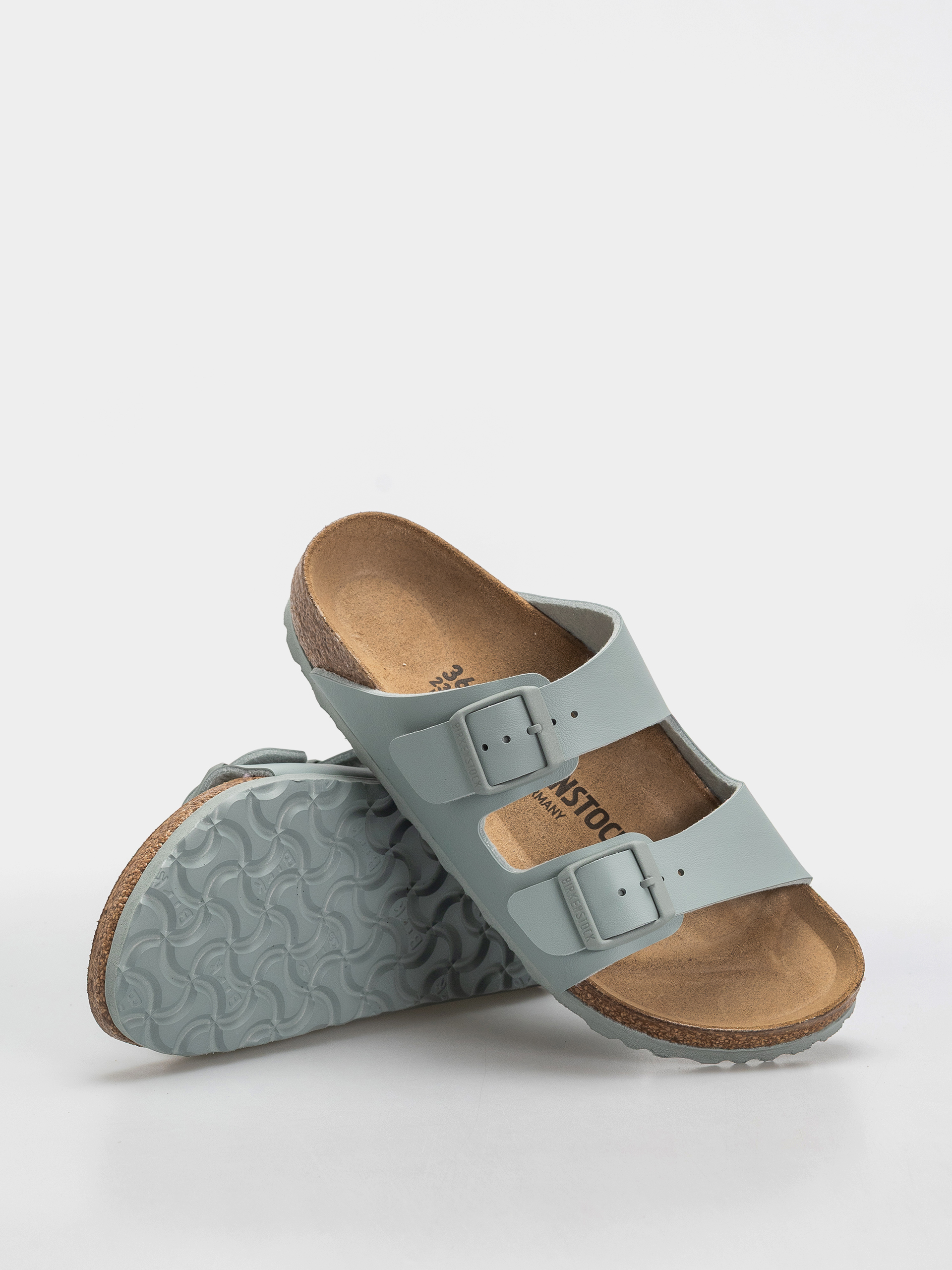 Birkenstock Arizona Birko Flor Narrow Flip-flop papucsok (pure sage)