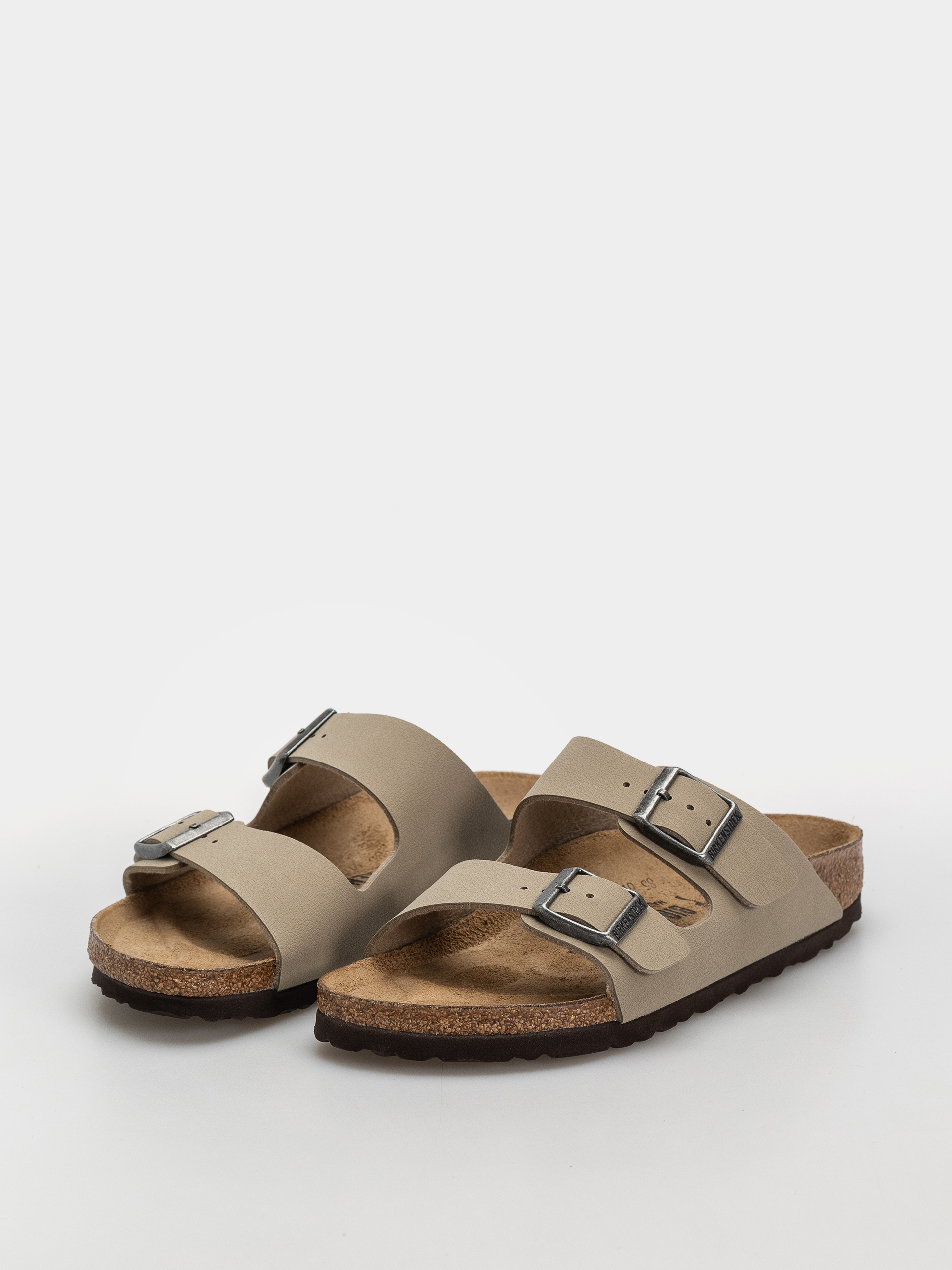 Birkenstock Arizona Birko Flor Narrow Flip-flop papucsok (faded khaki/dark brown os)