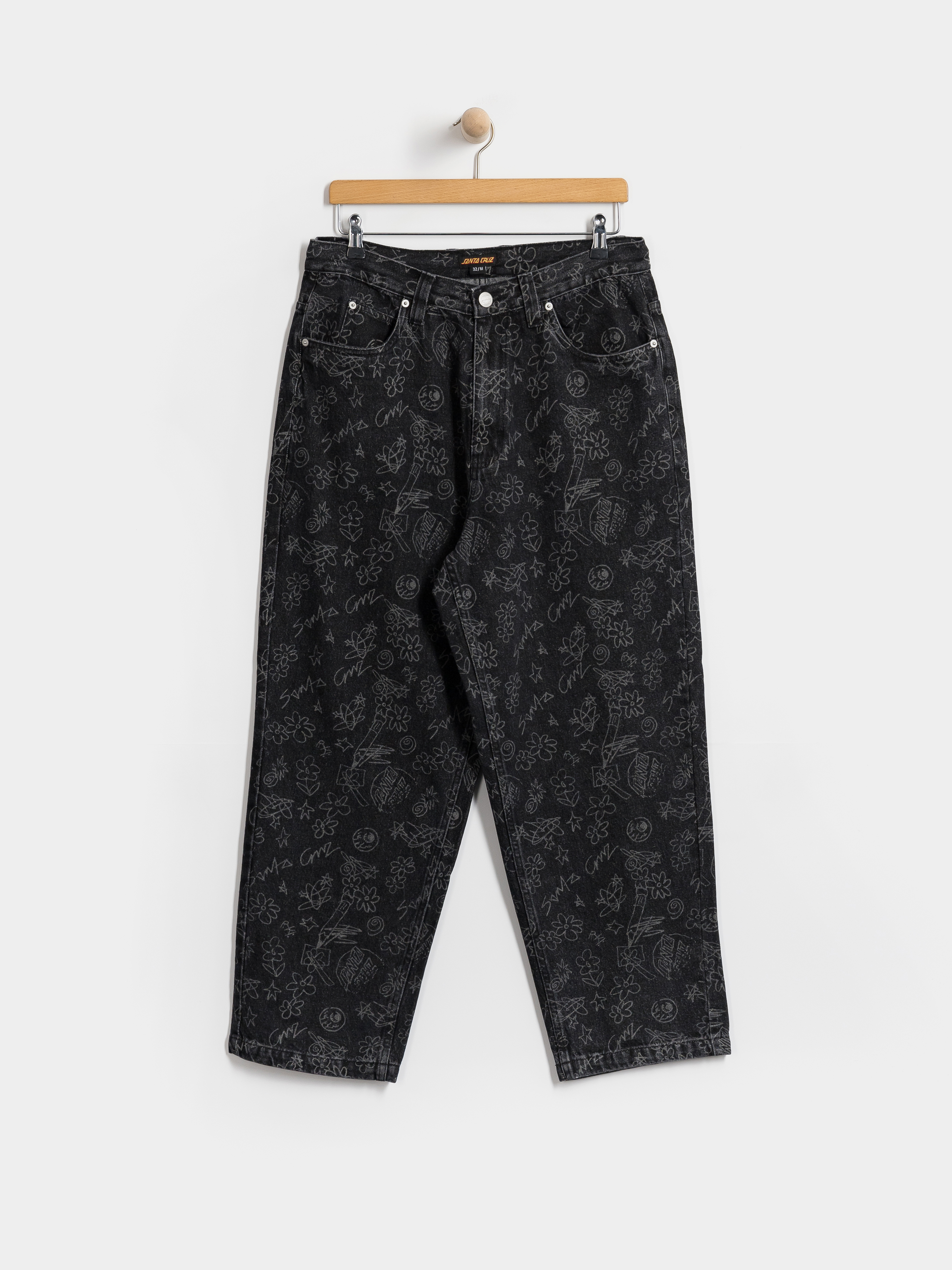 Santa Cruz Big Pants Kisnadrág (artificial scribble)