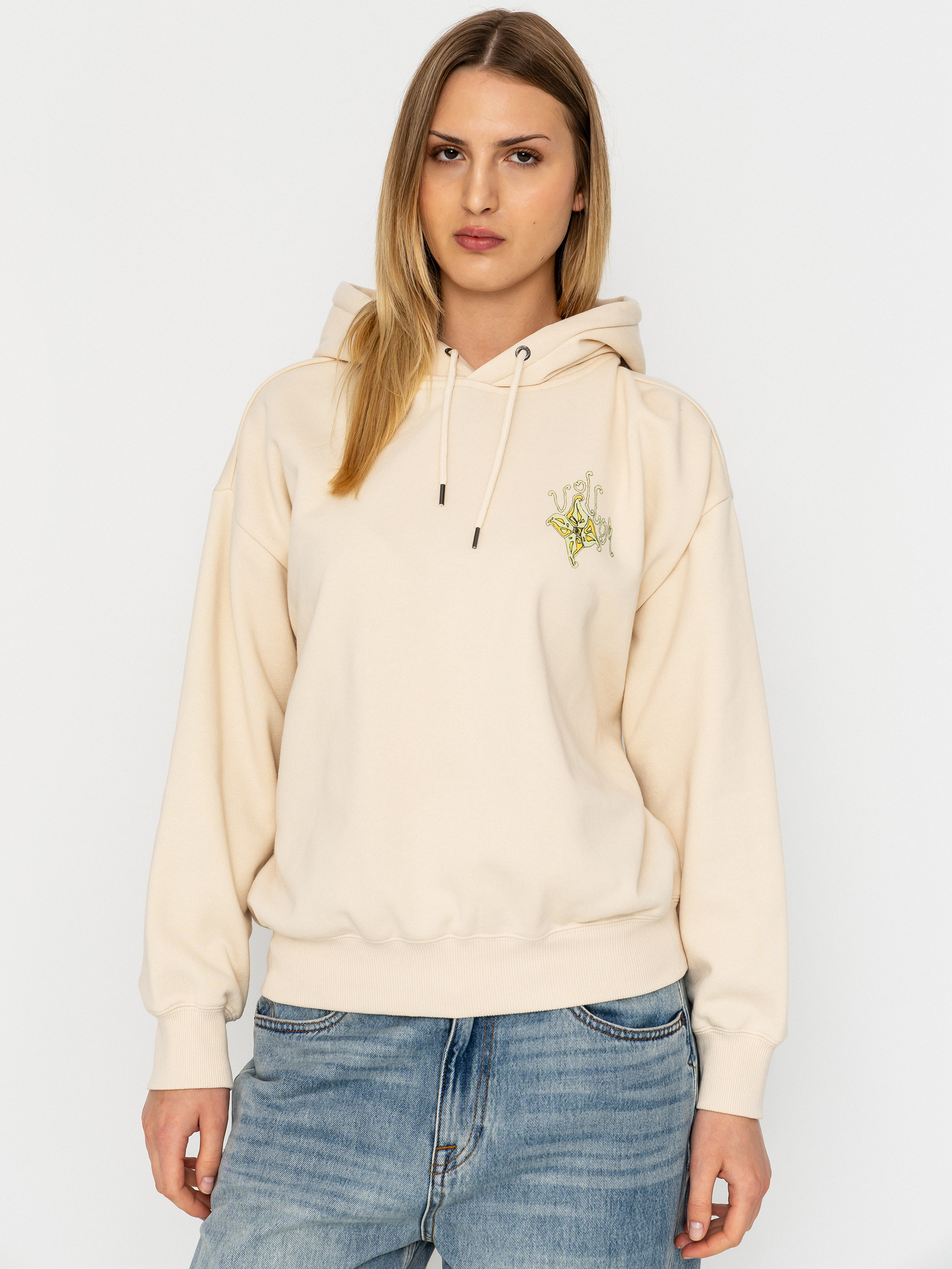 Volcom Moove On HD Wmn Kapucnis pulóver (vintage white)