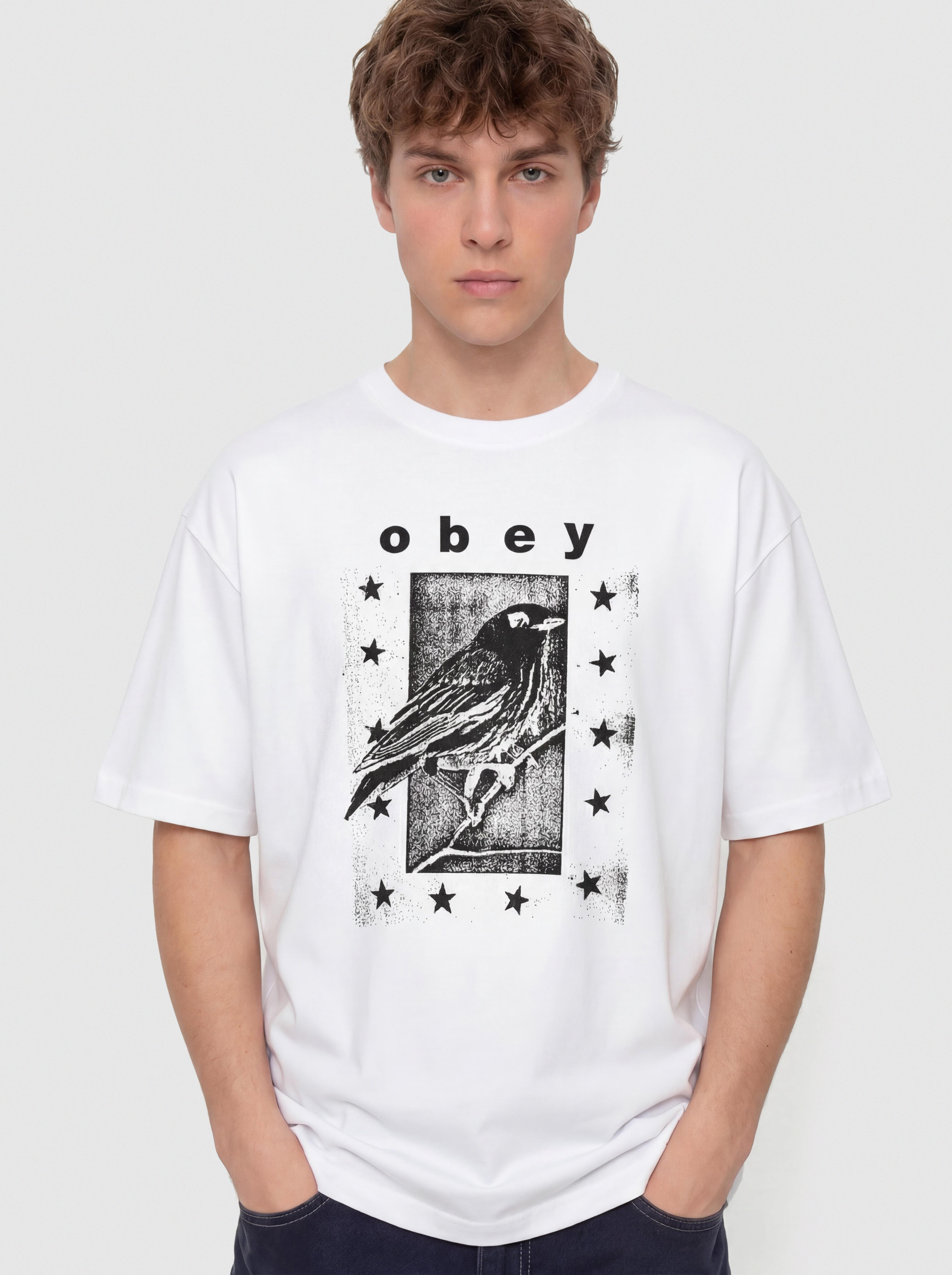 Póló OBEY Fly Away (white)