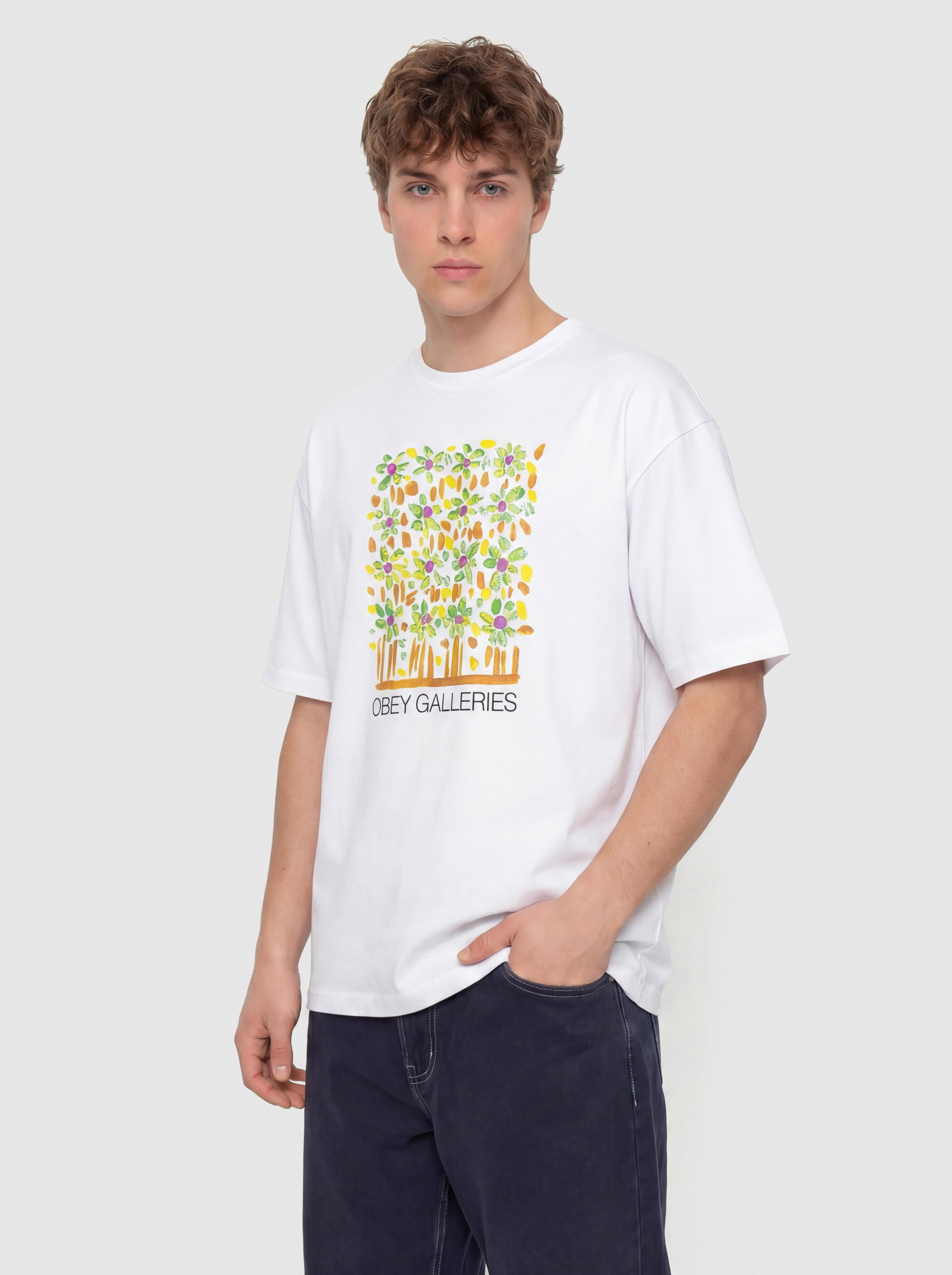 Póló OBEY Galleries (white)