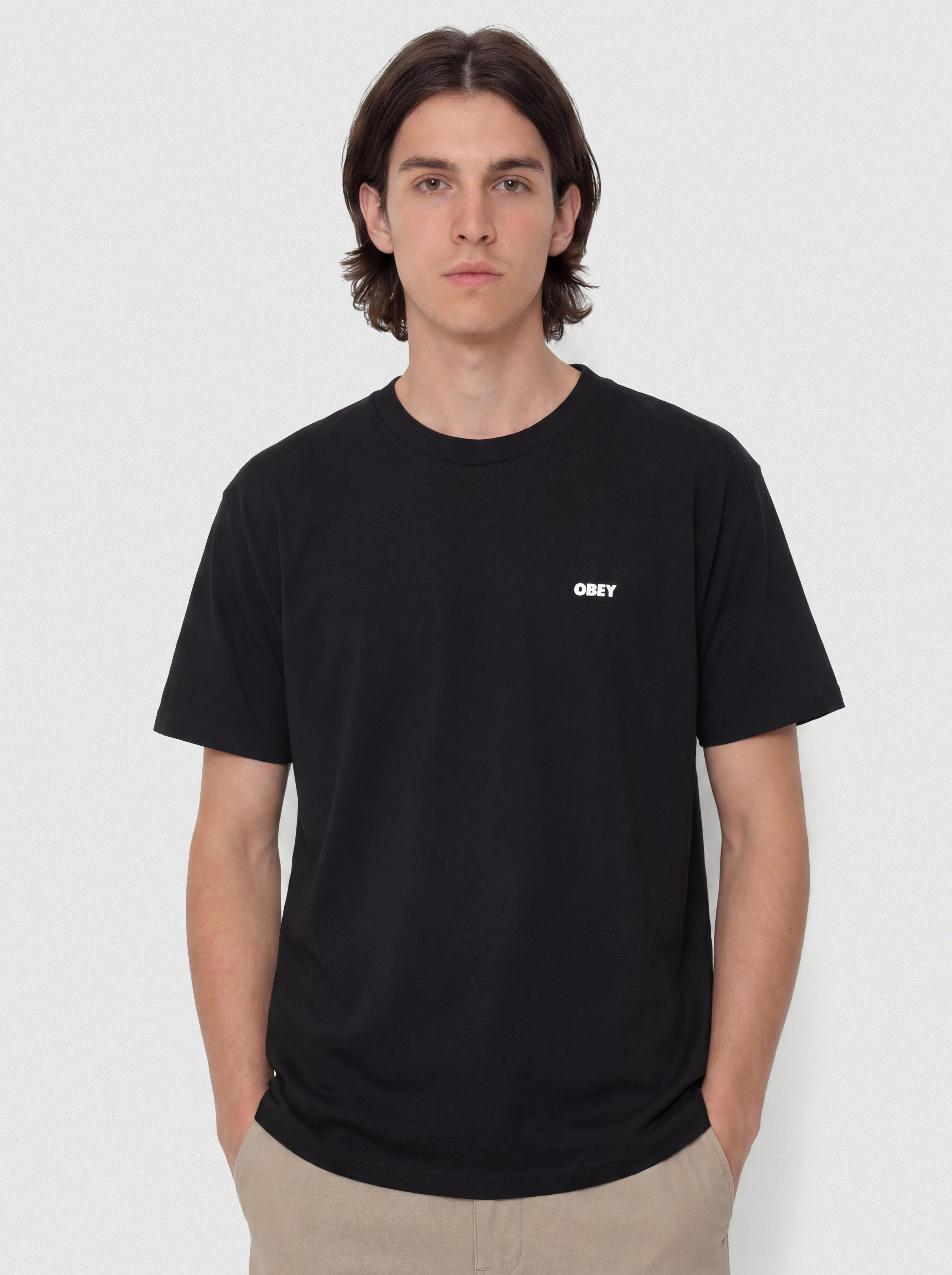 Póló OBEY Chalky Icon (black)