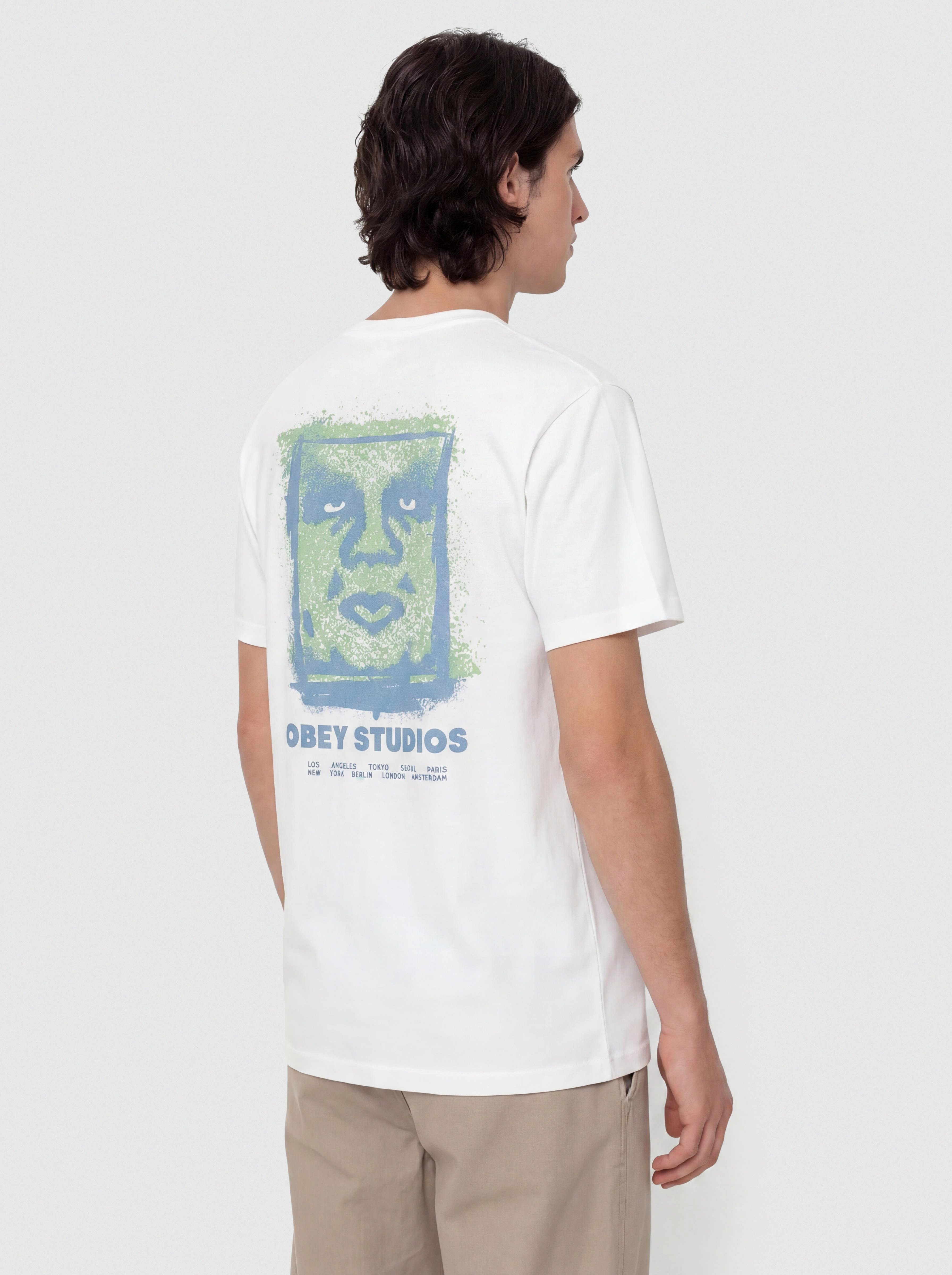 Póló OBEY Chalky Icon (white)