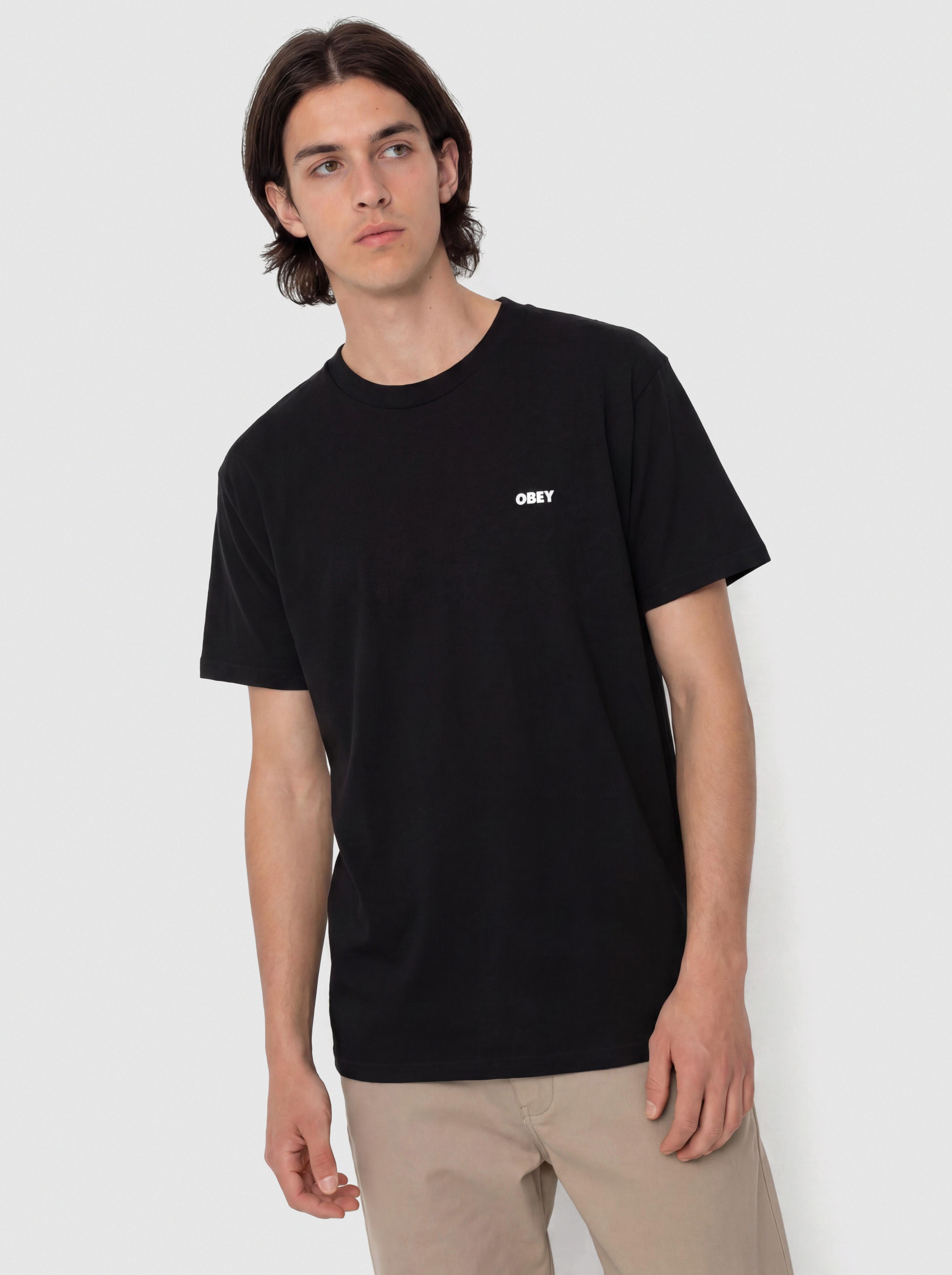 Póló OBEY Chalky Icon (black)