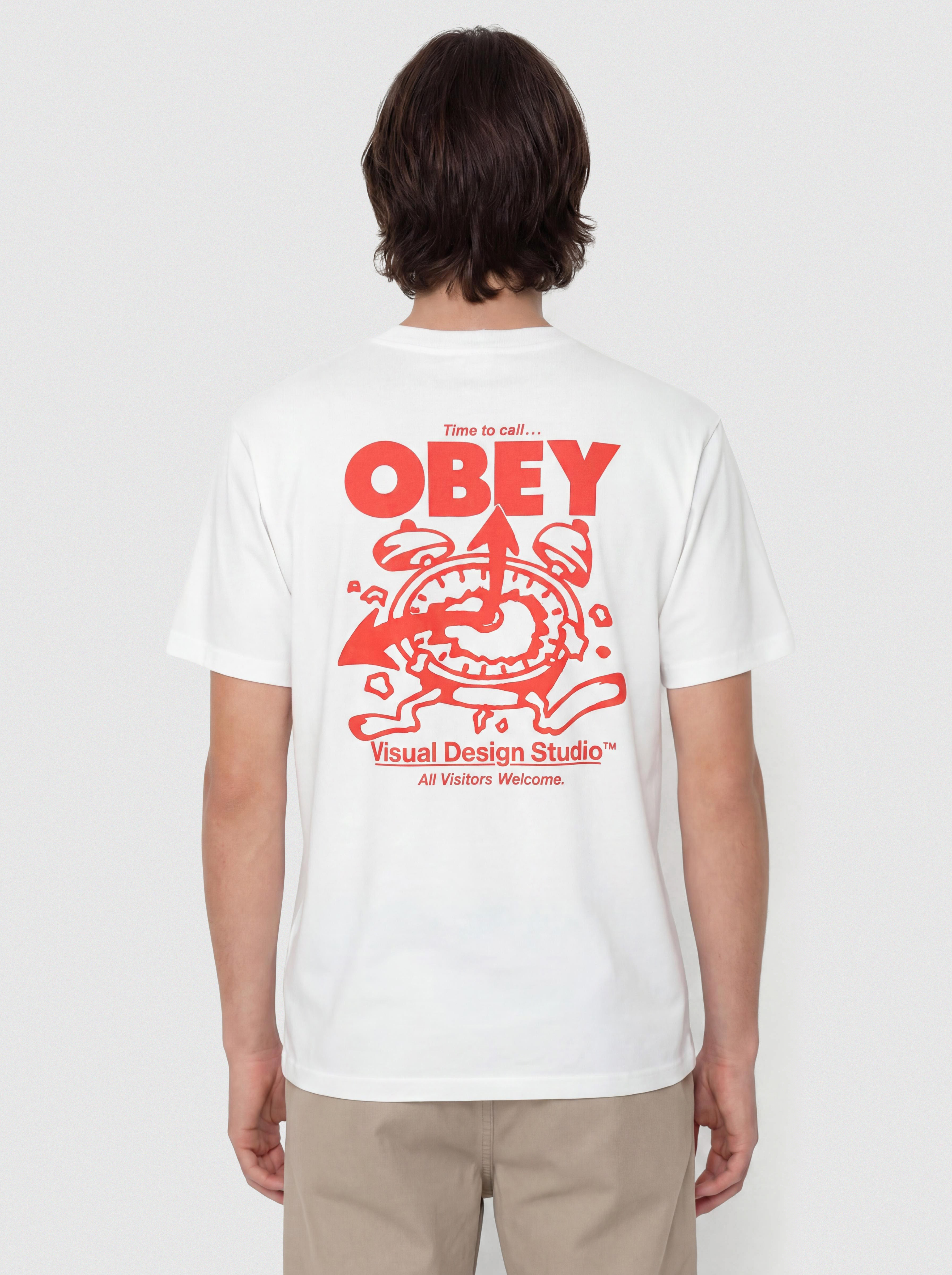 OBEY Time To Call Obey Póló (white)