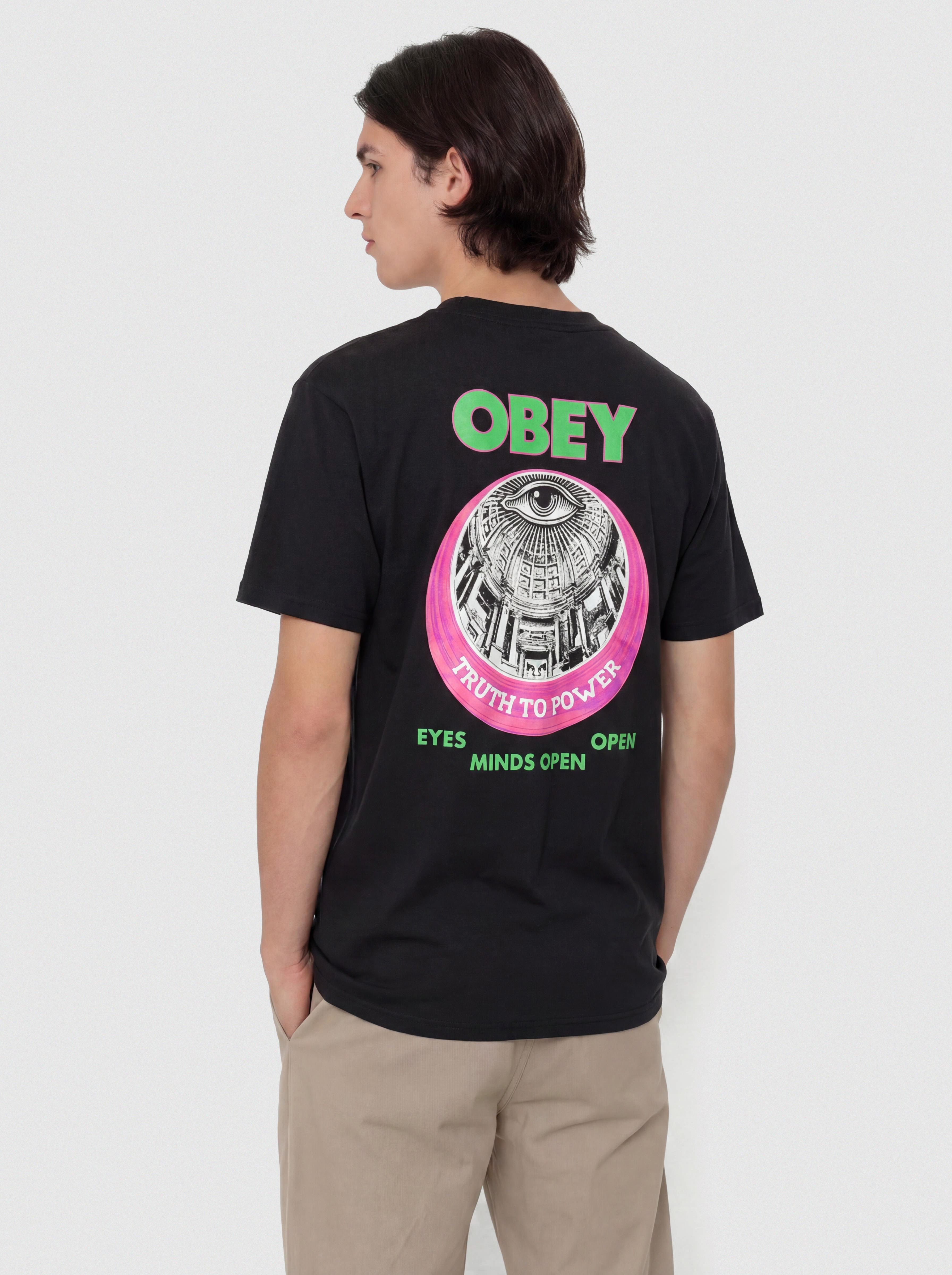 Póló OBEY Truth To Power (vintage black)
