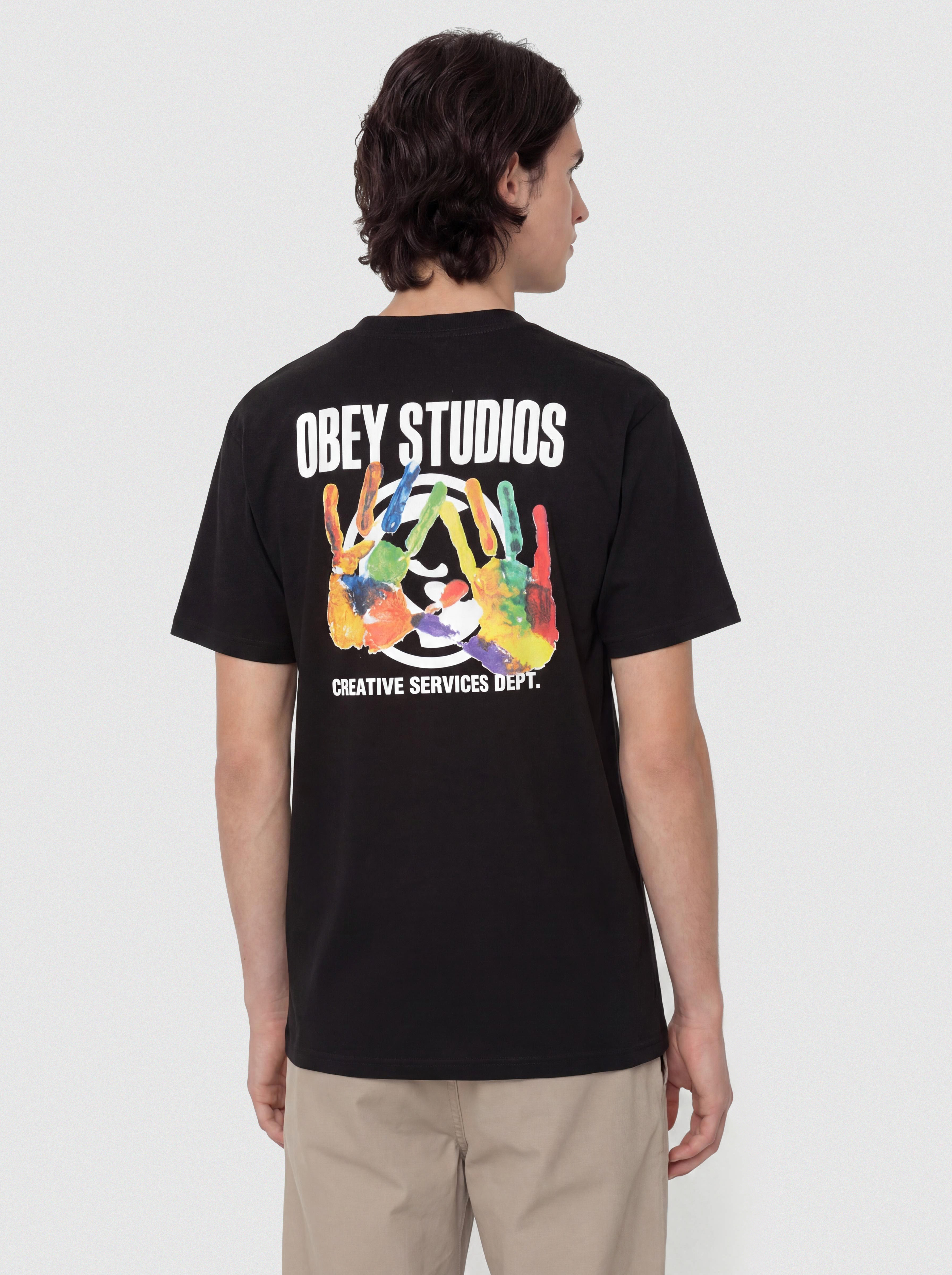 Póló OBEY Creative Services Dept. (black)