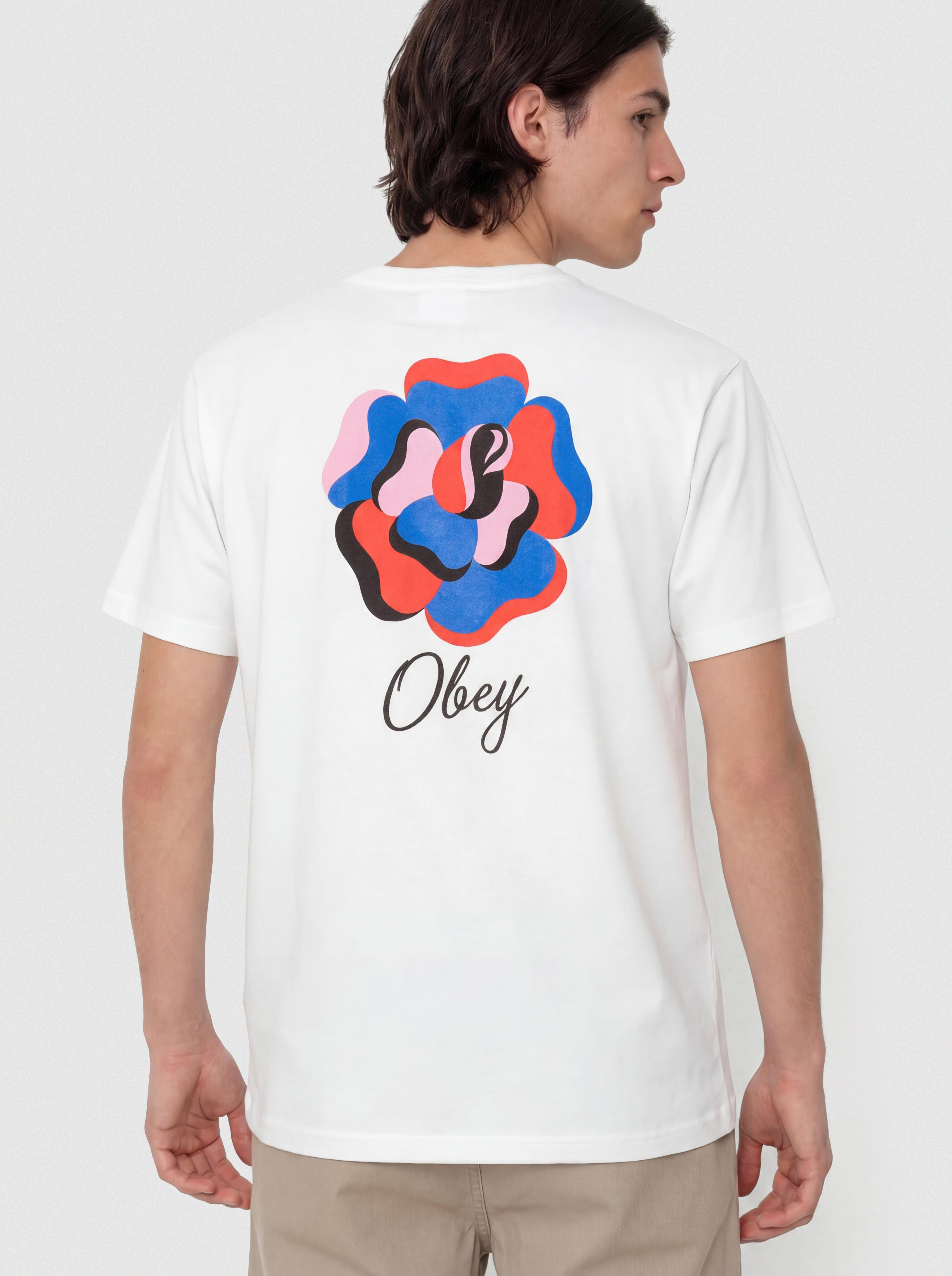 Póló OBEY Paper Rose (white)