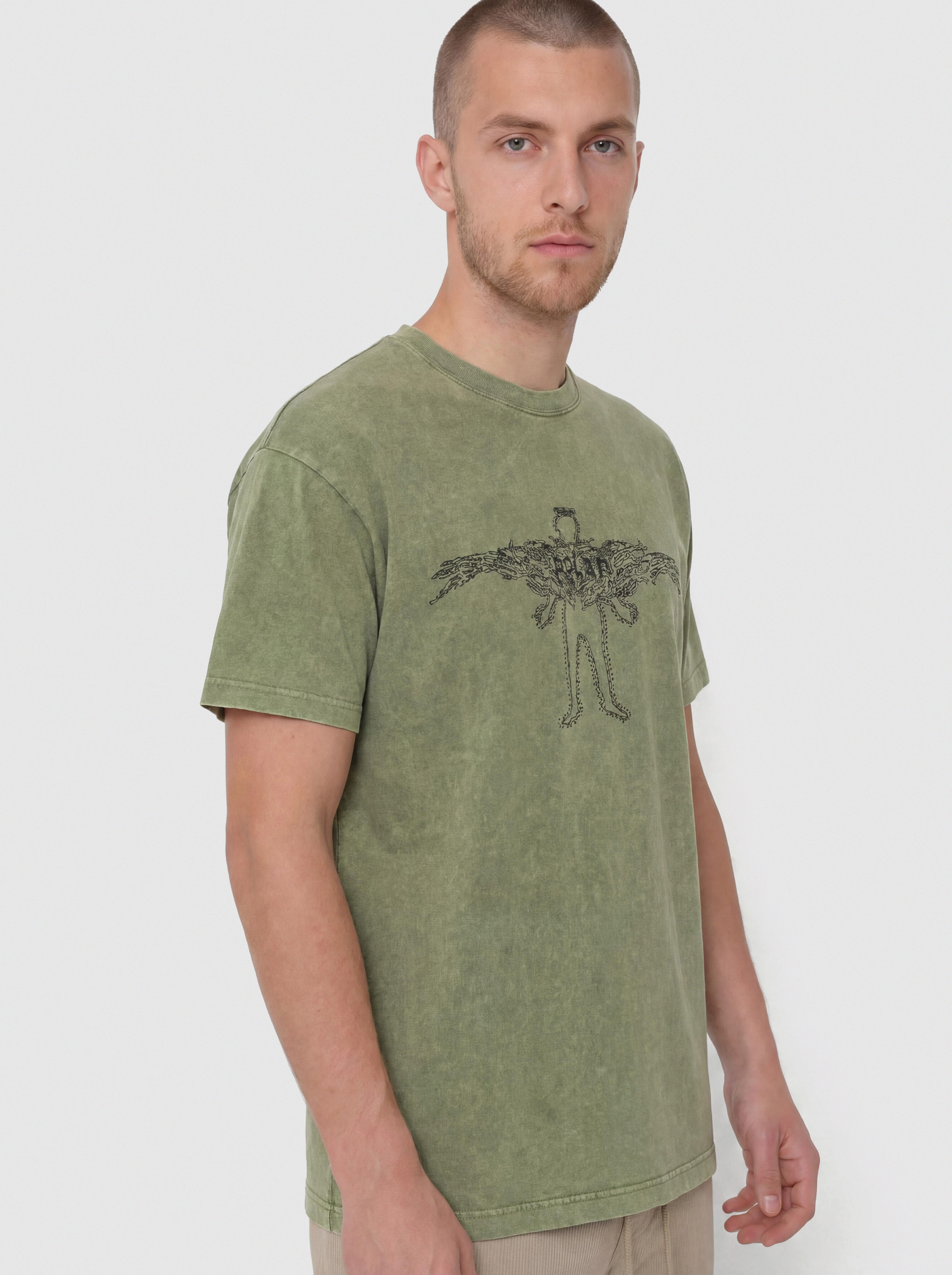 Póló Polar Skate Acid Soul (army green)