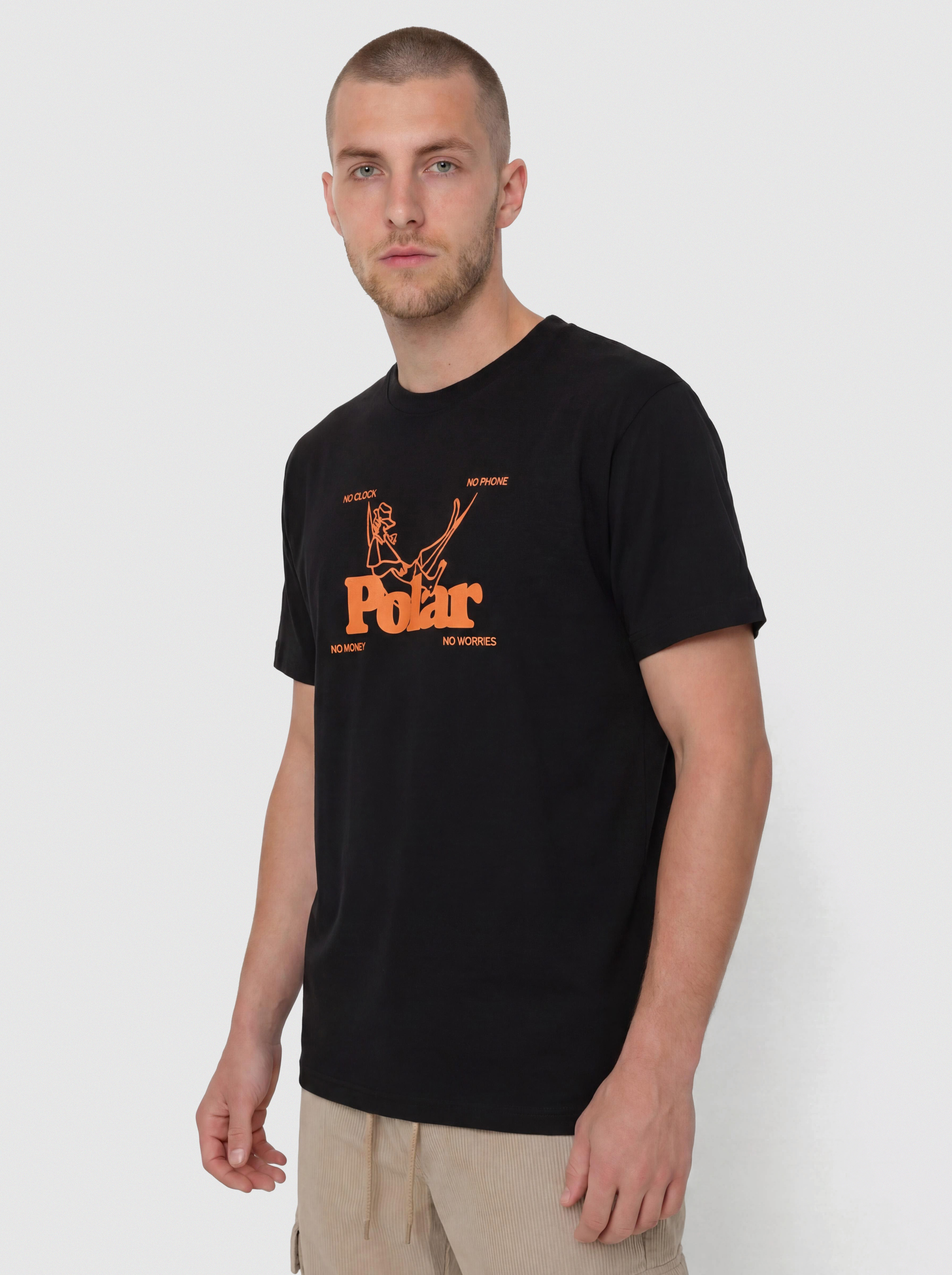 Póló Polar Skate No Worries (black)