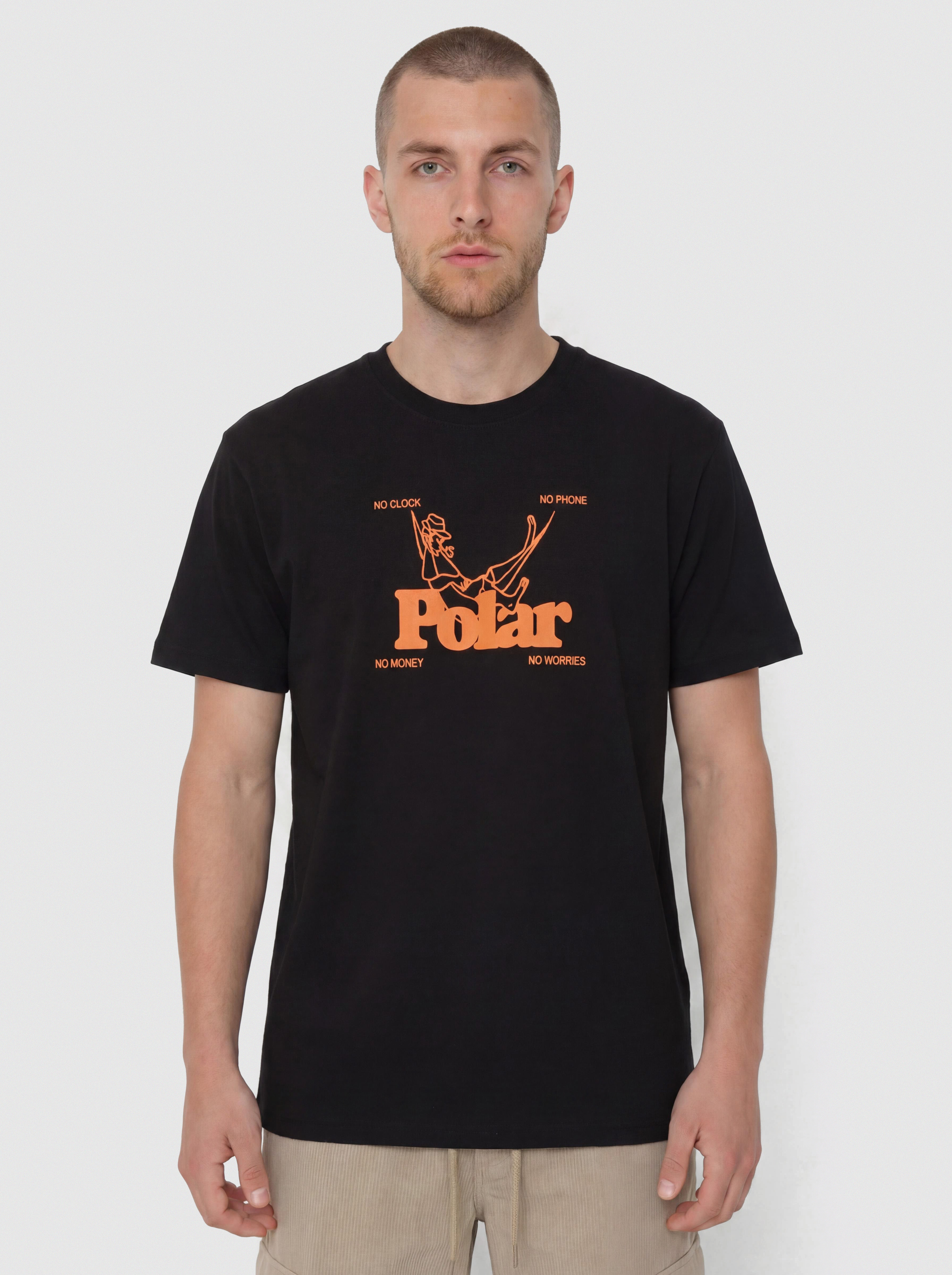Póló Polar Skate No Worries (black)