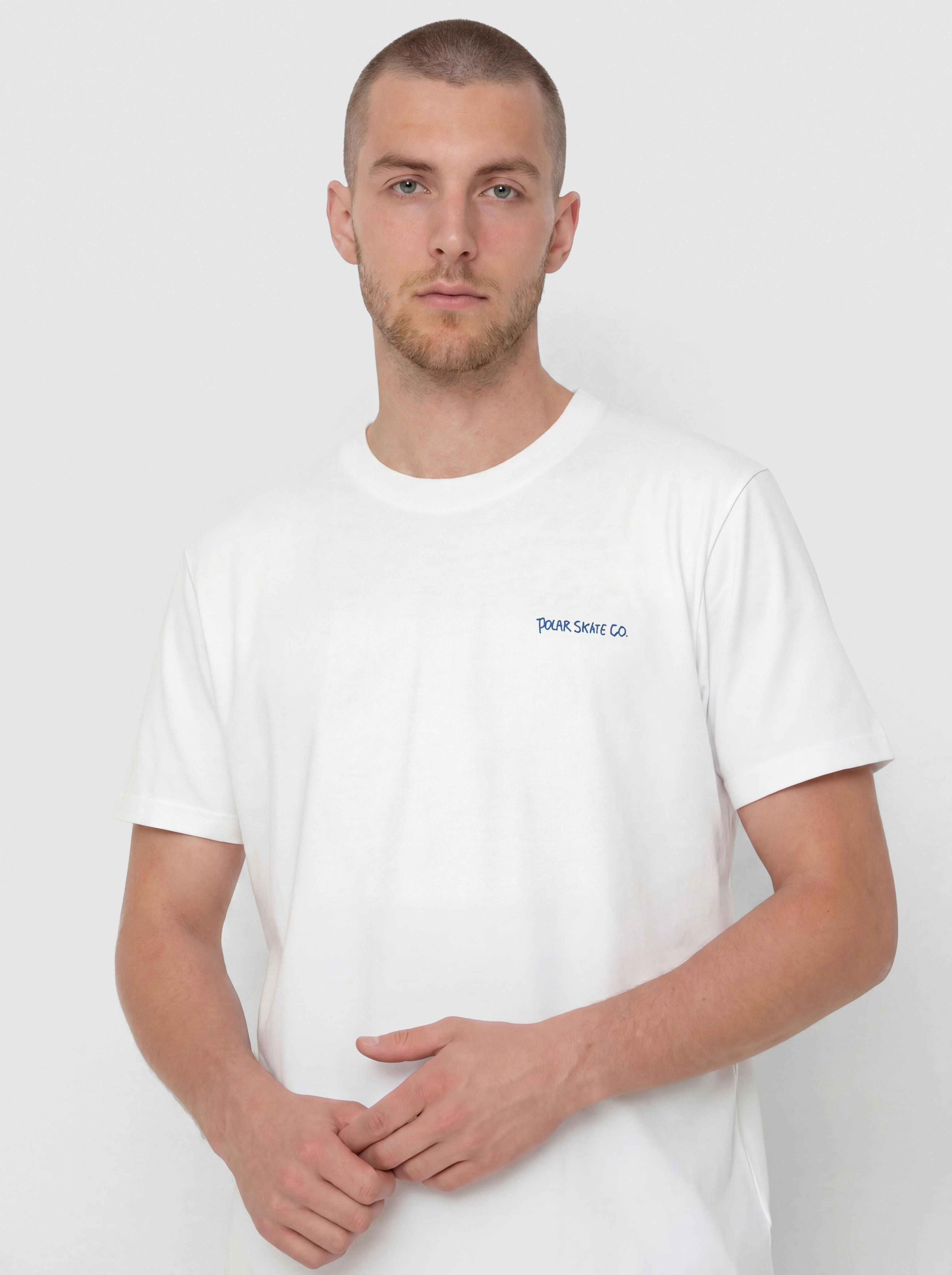 Póló Polar Skate Contrast Doodle (white/ultramarine)