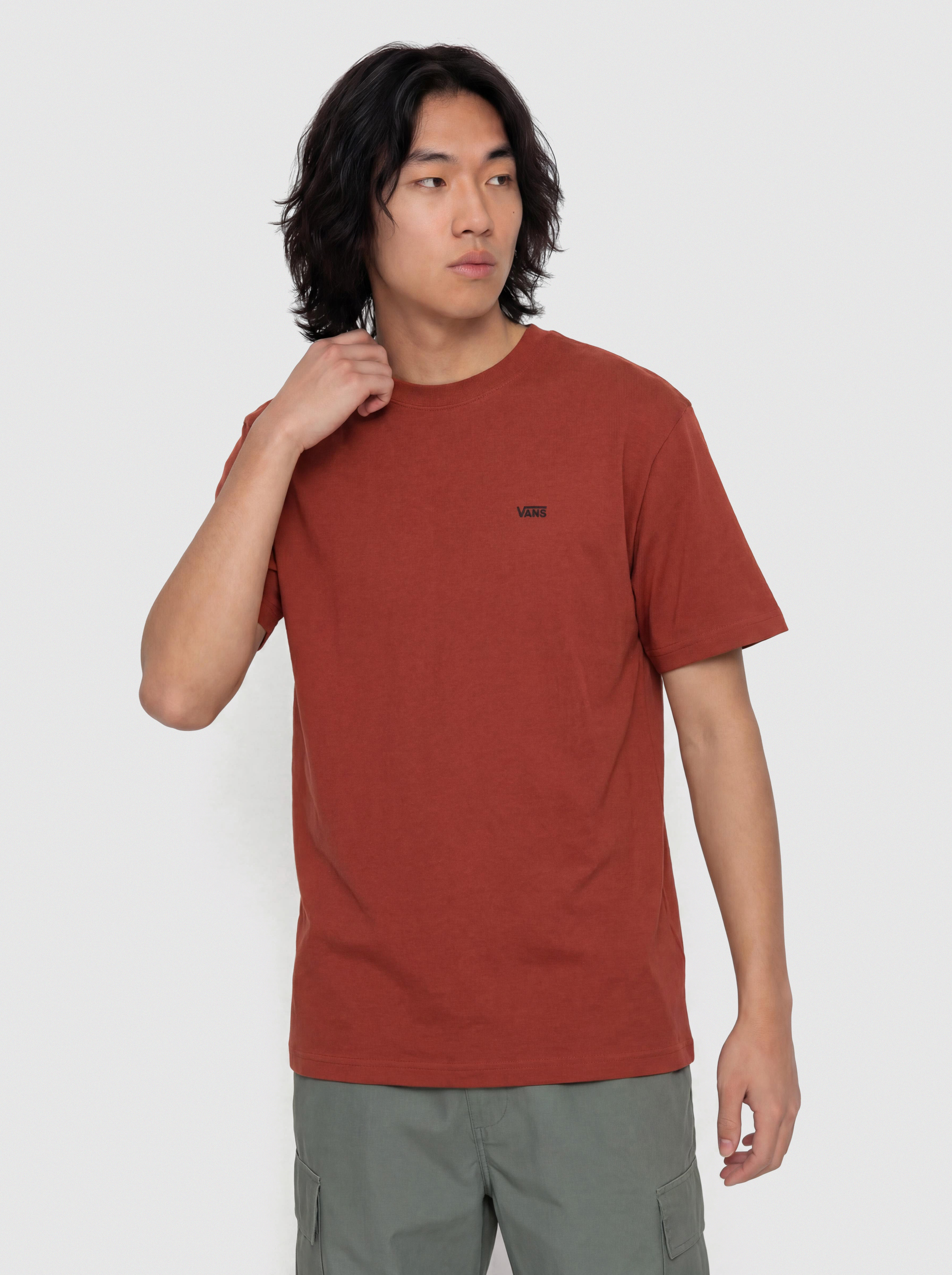 Póló Vans Left Chest II Loose (poppy ember)