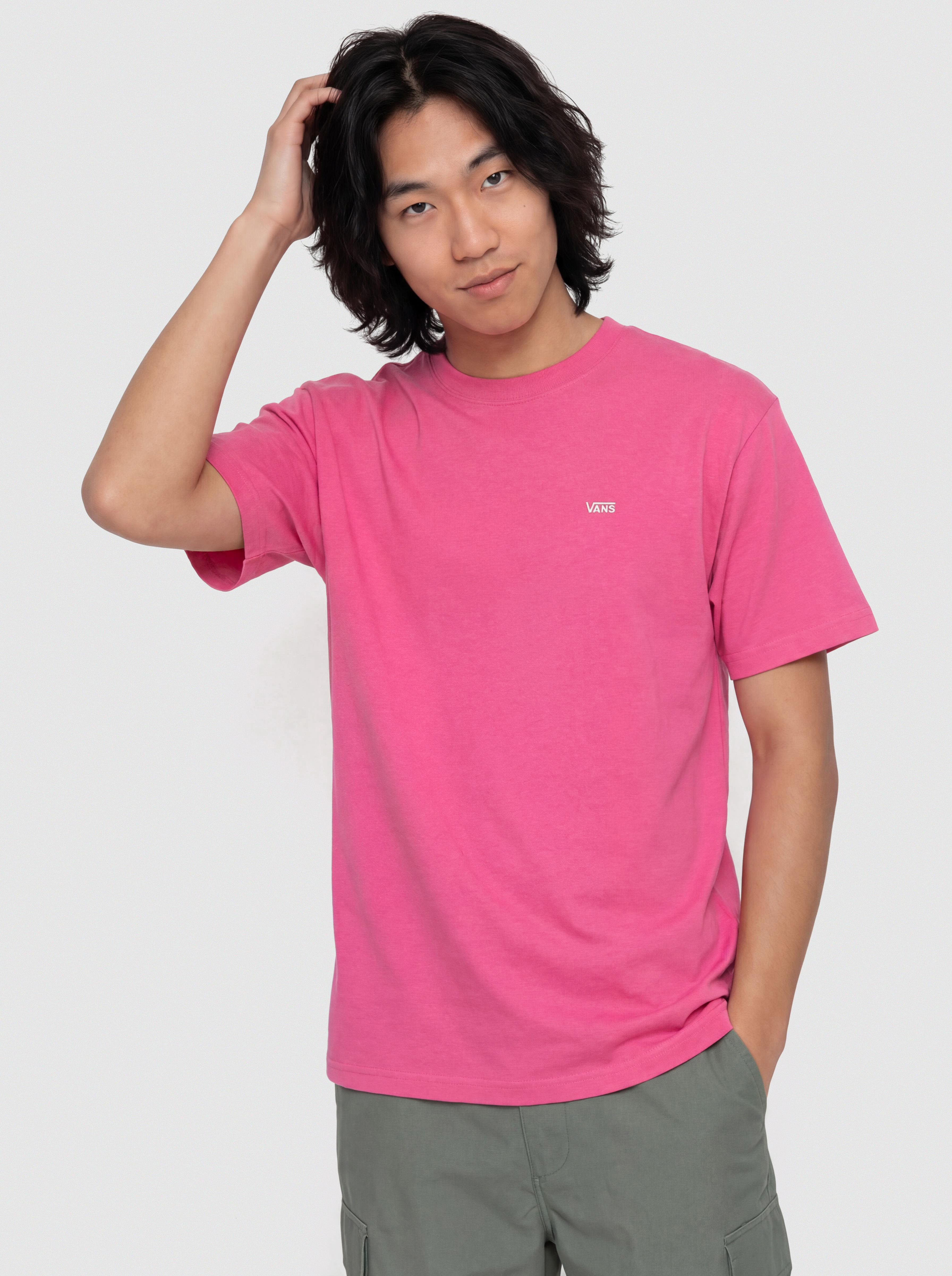 Vans Left Chest II Loose Pu00f3lu00f3 (pink velvet)