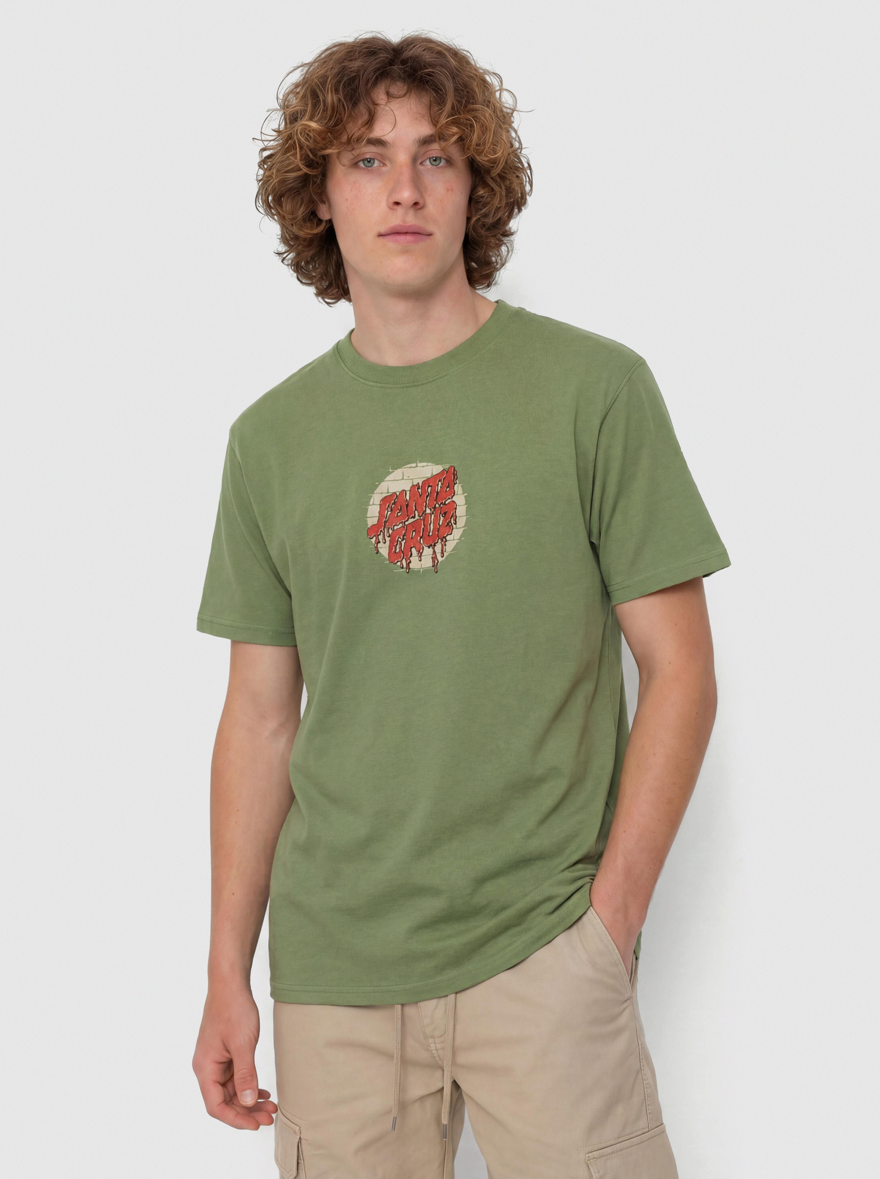 Póló Santa Cruz Delfino Spotlight Fnt (dill green)