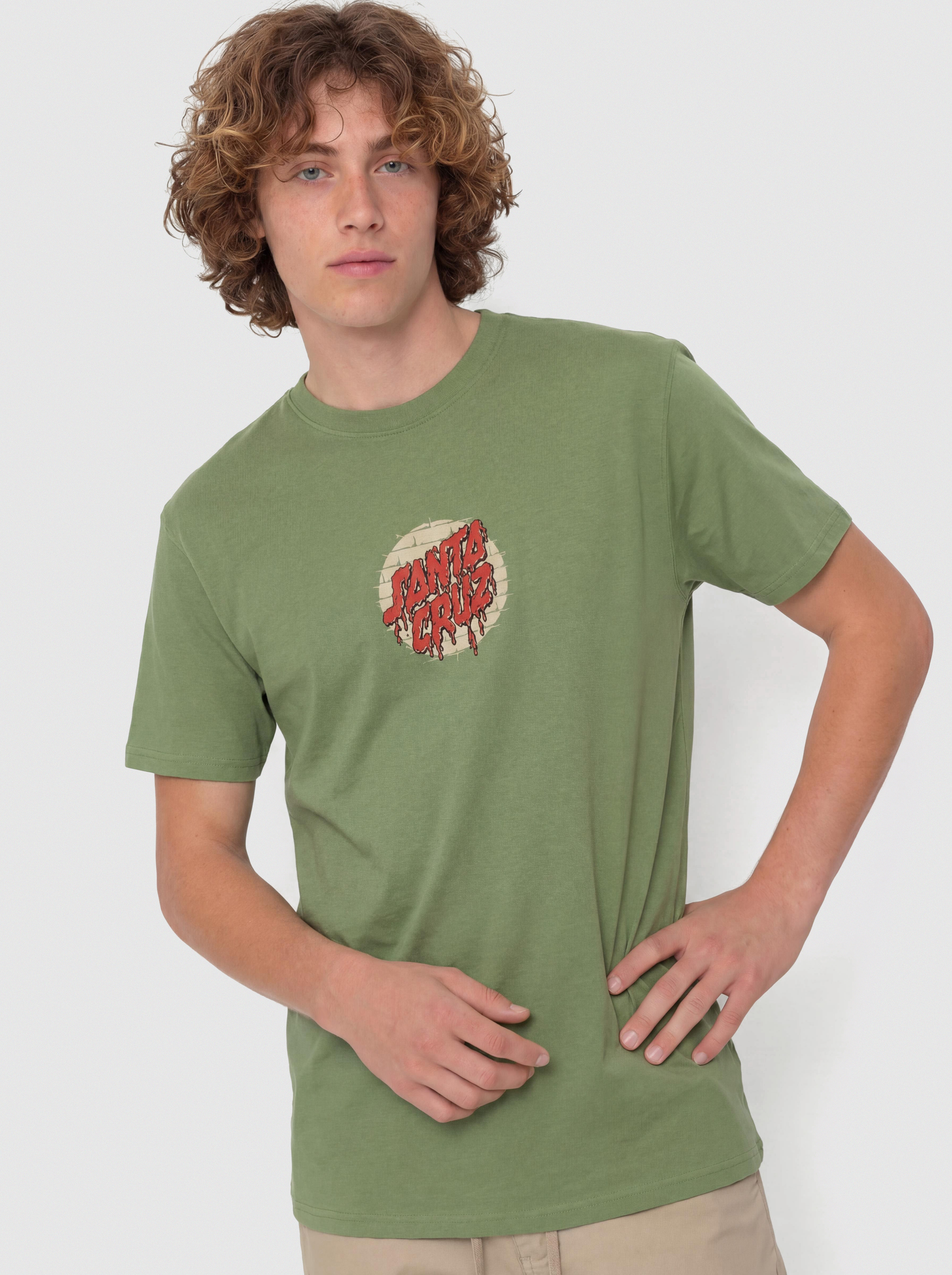 Póló Santa Cruz Delfino Spotlight Fnt (dill green)