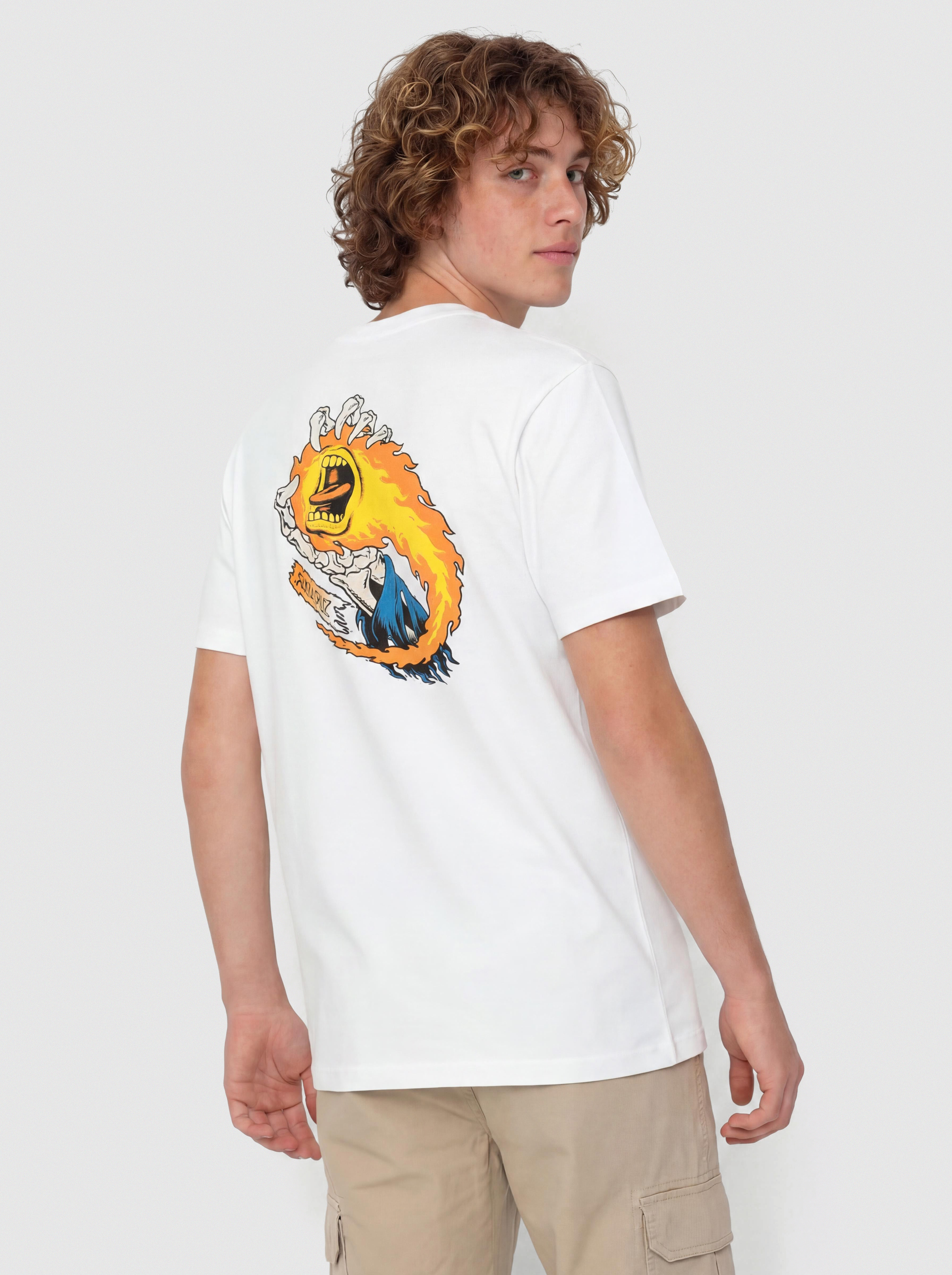 Póló Santa Cruz O'Brien Scream Reaper (white)