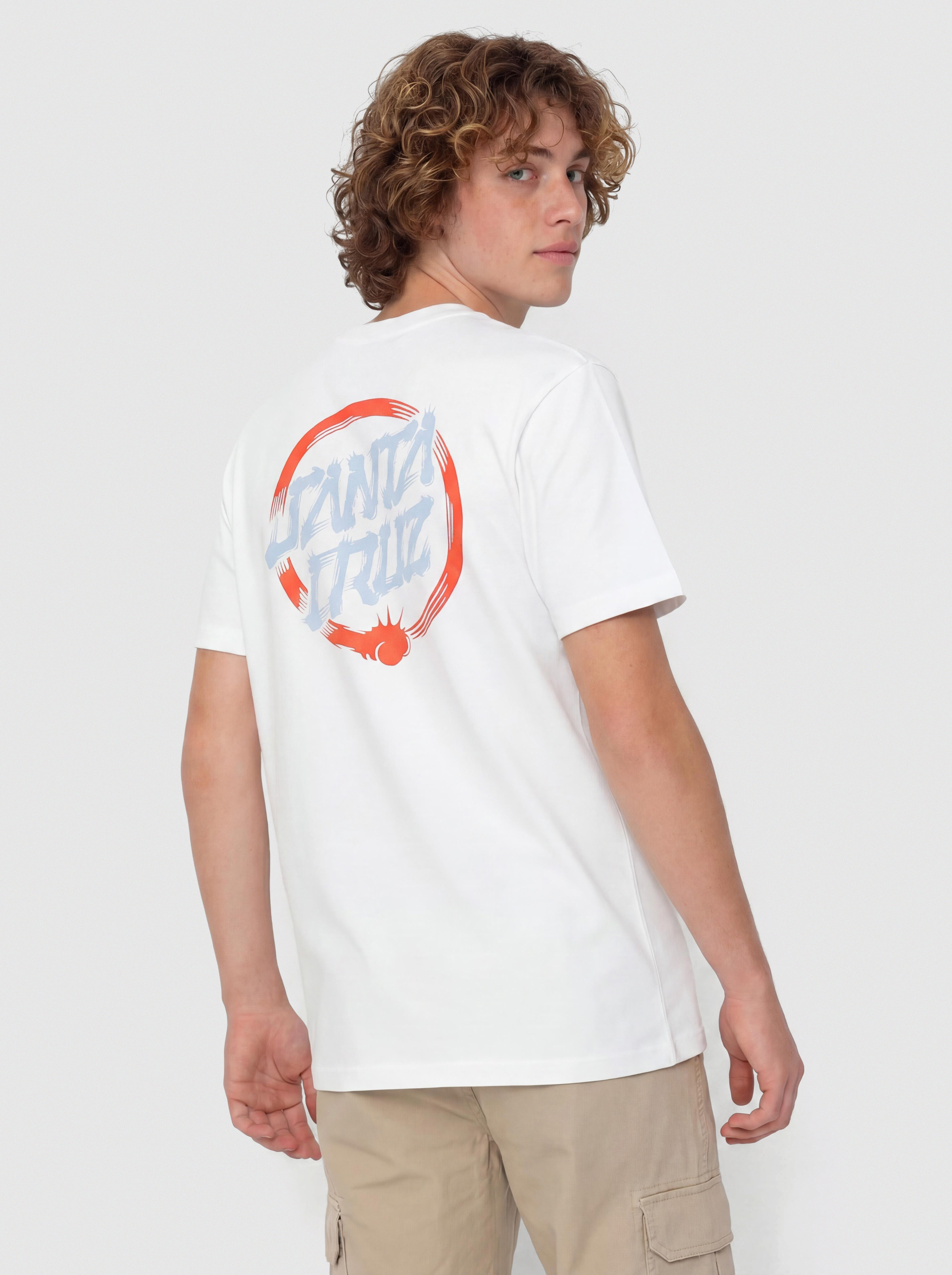 Santa Cruz Mako Dot Póló (white)