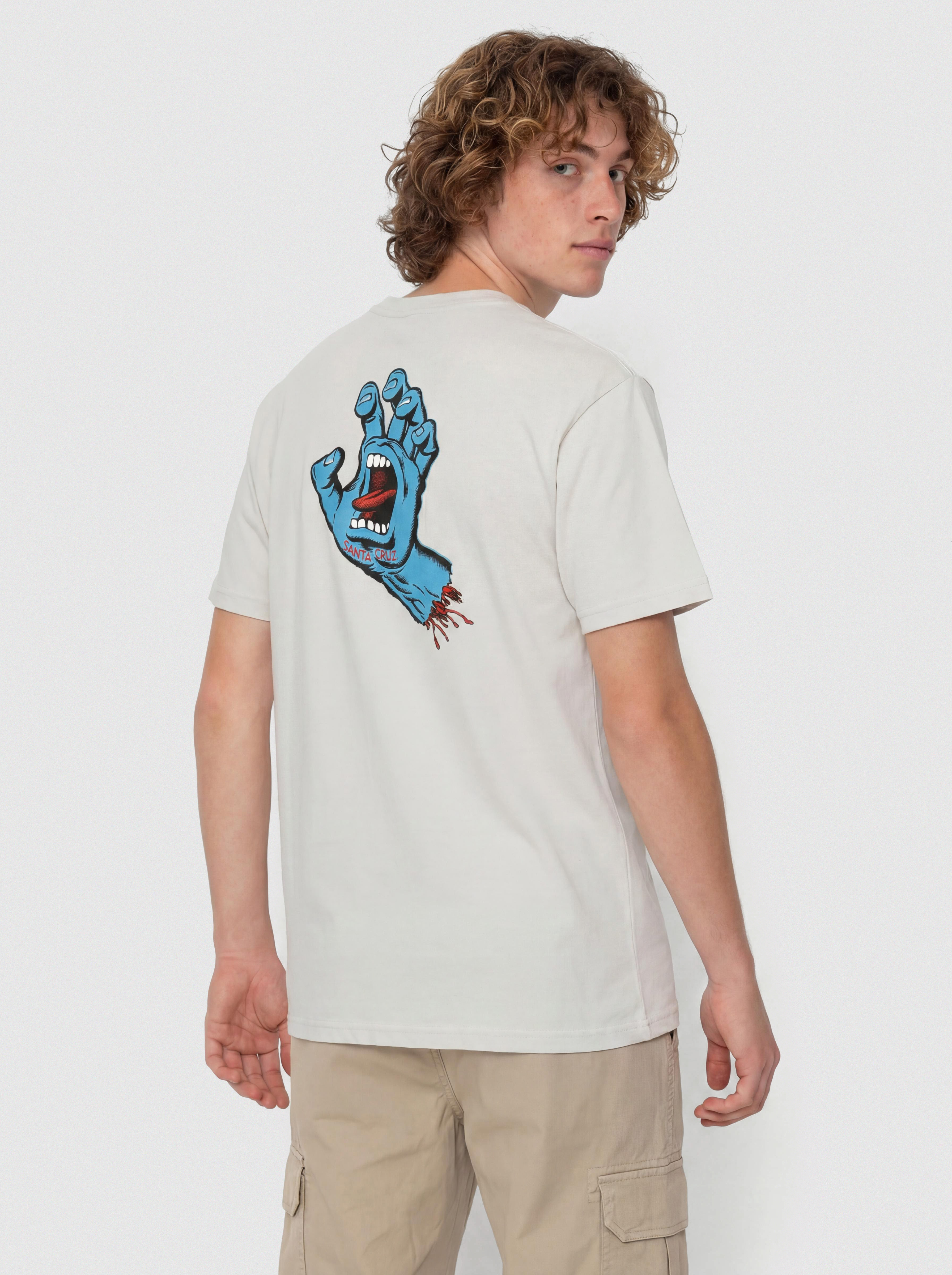 Santa Cruz Screaming Hand Chest Póló (mist)