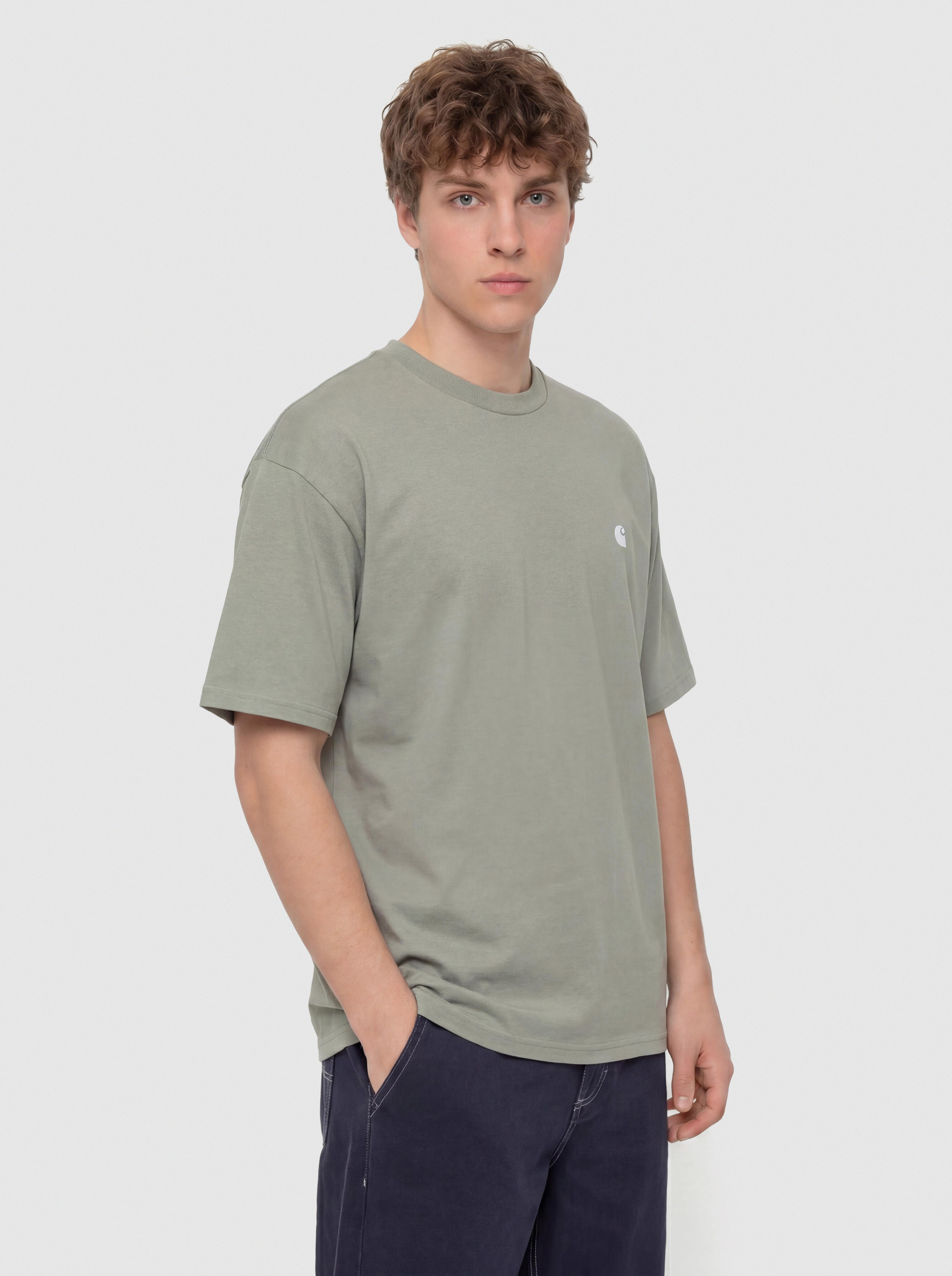 Carhartt WIP Madison Póló (shady green/white)