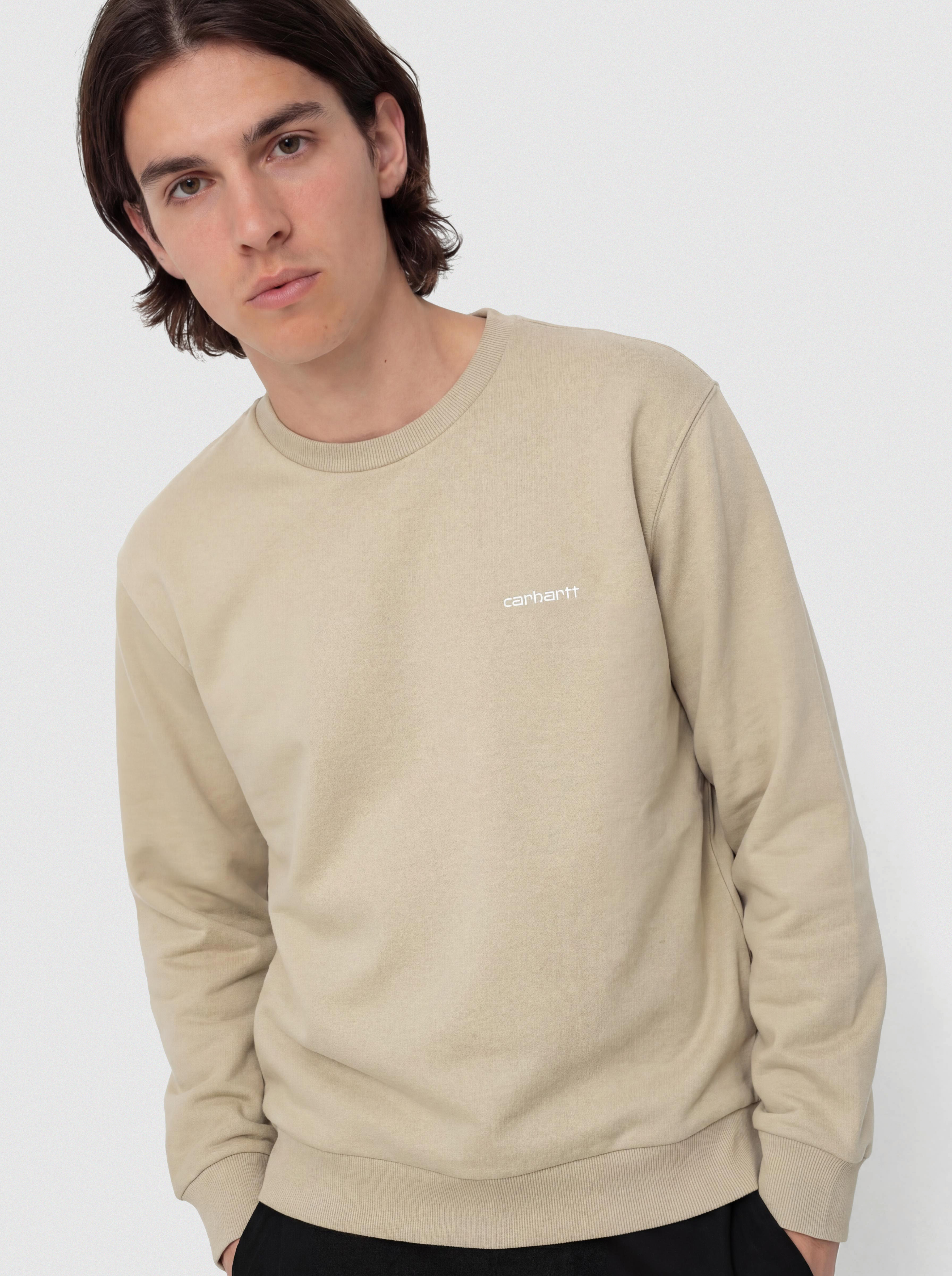 Pulóver Carhartt WIP Script Embroidery (barchan/white)