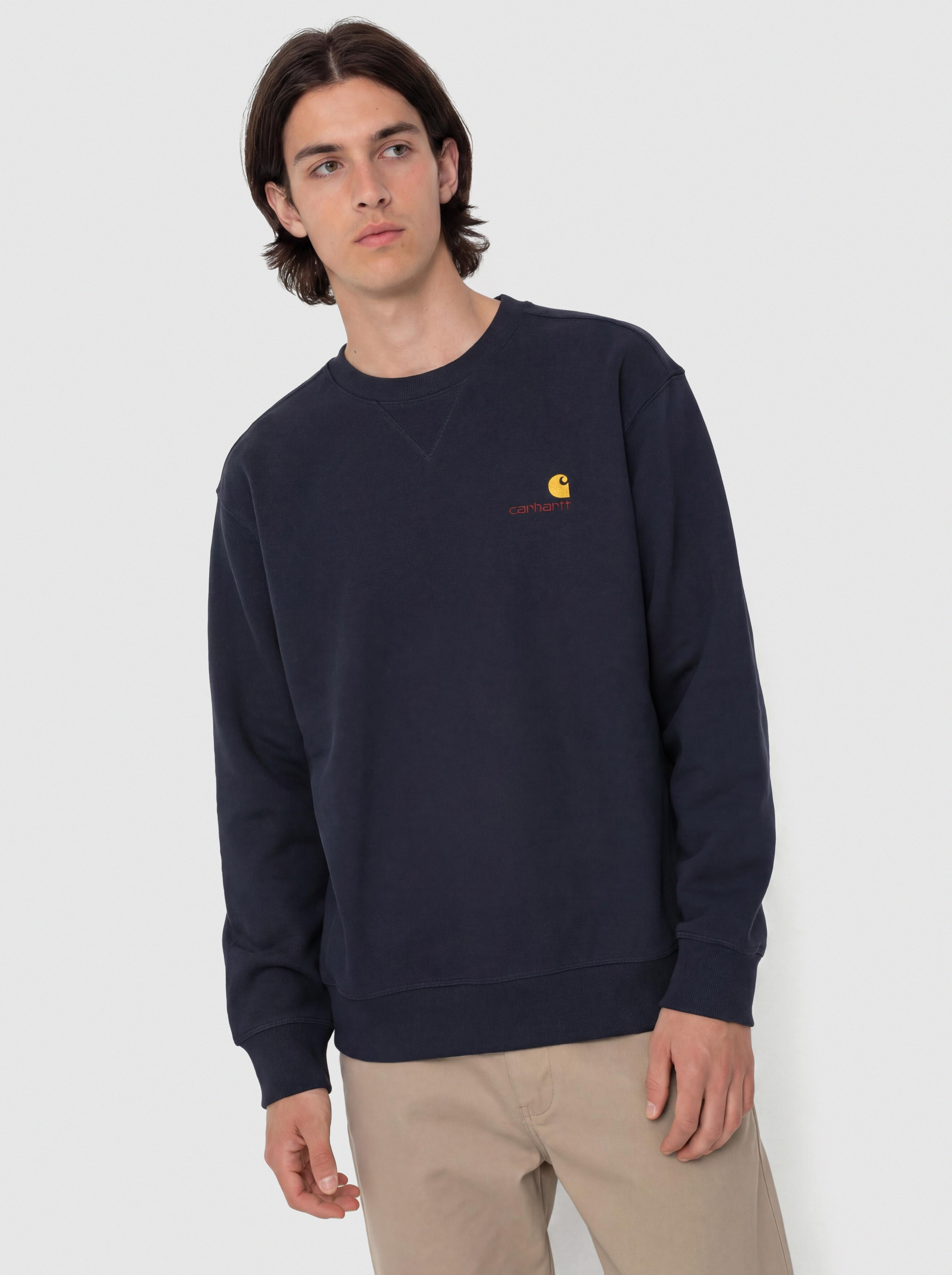 Pulóver Carhartt WIP American Script (deep night)