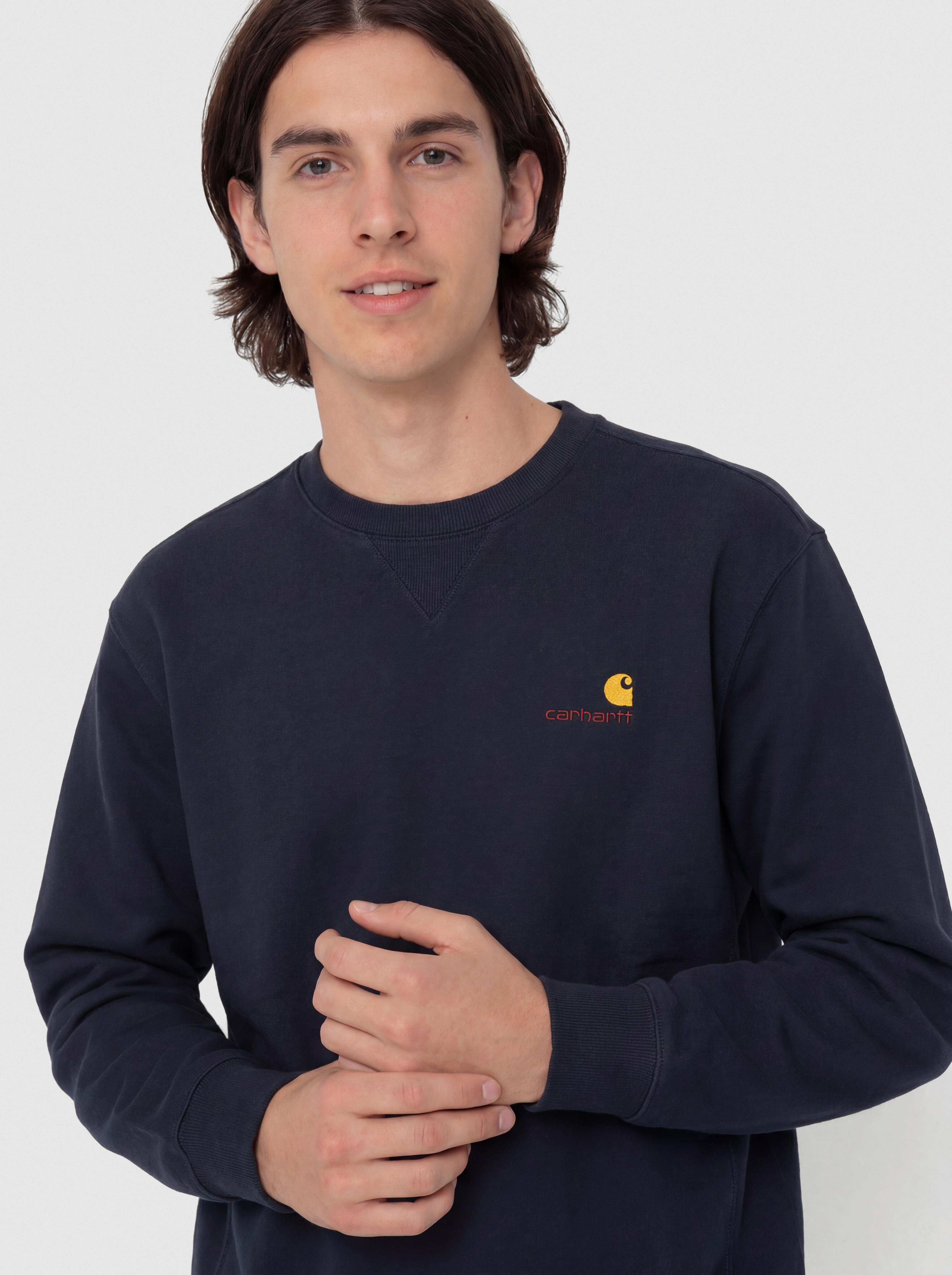 Pulóver Carhartt WIP American Script (deep night)