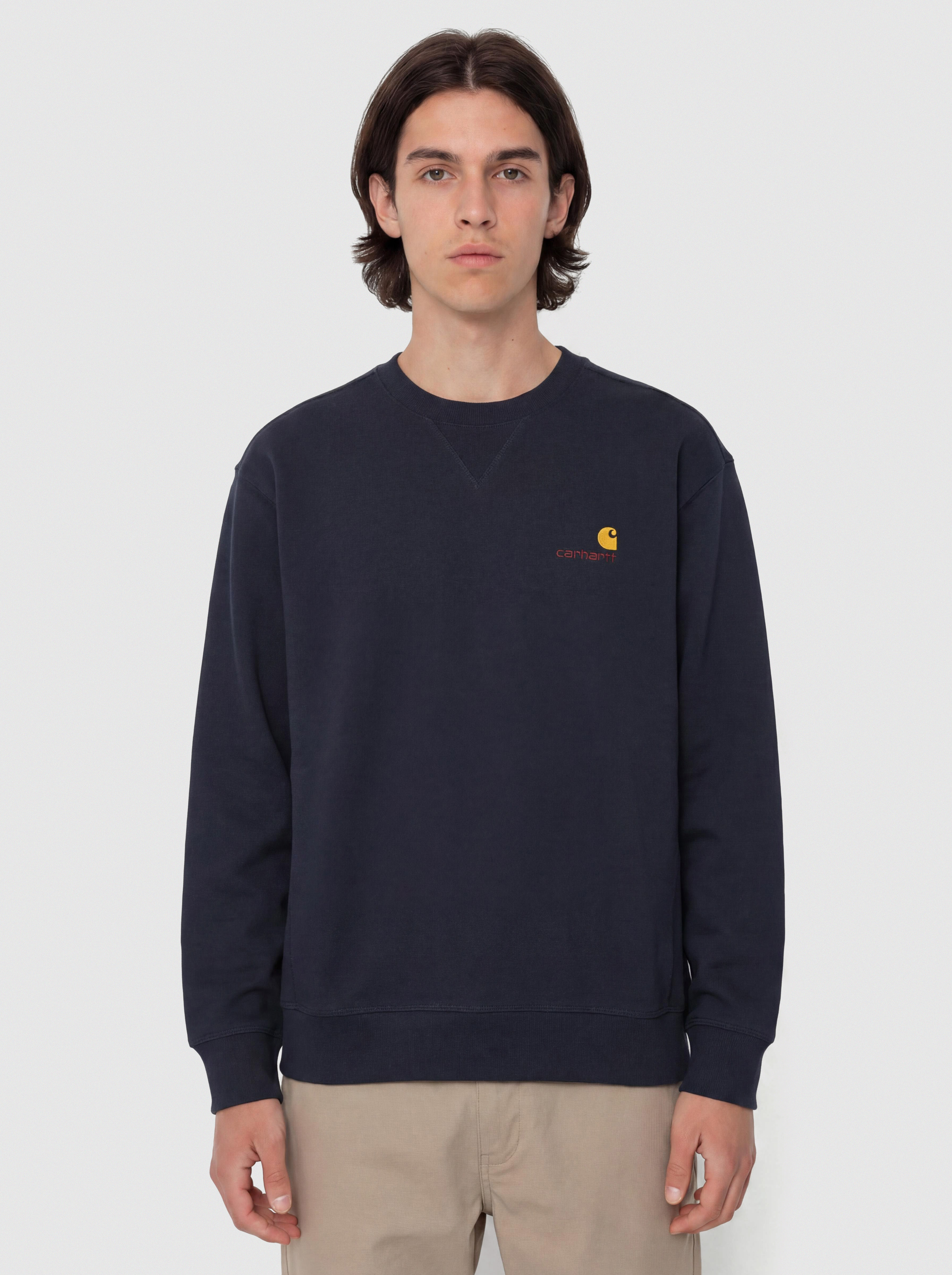 Pulóver Carhartt WIP American Script (deep night)