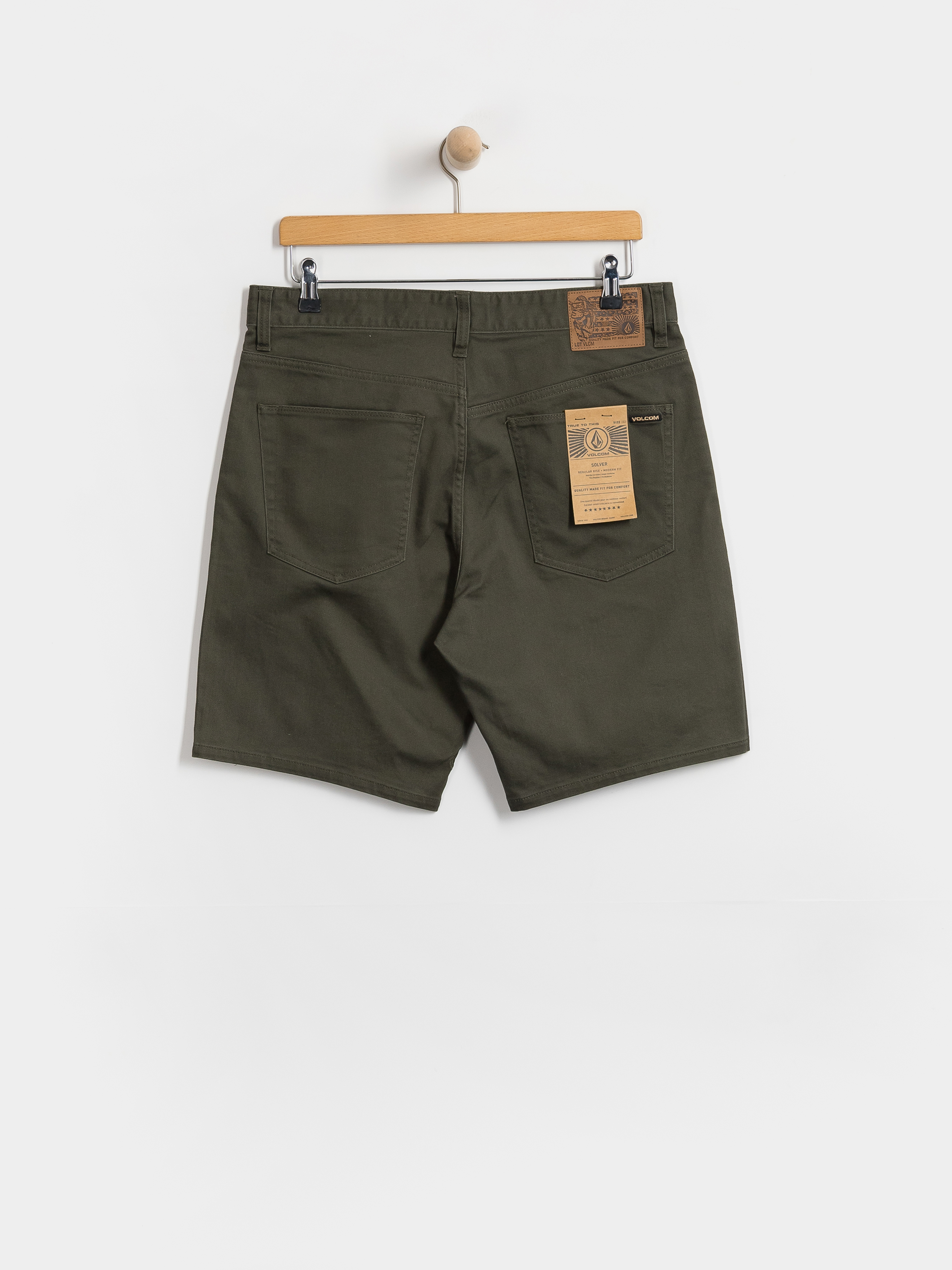Volcom Solver 5 Pocket Twill 19 Rövidnadrág (squadron green)