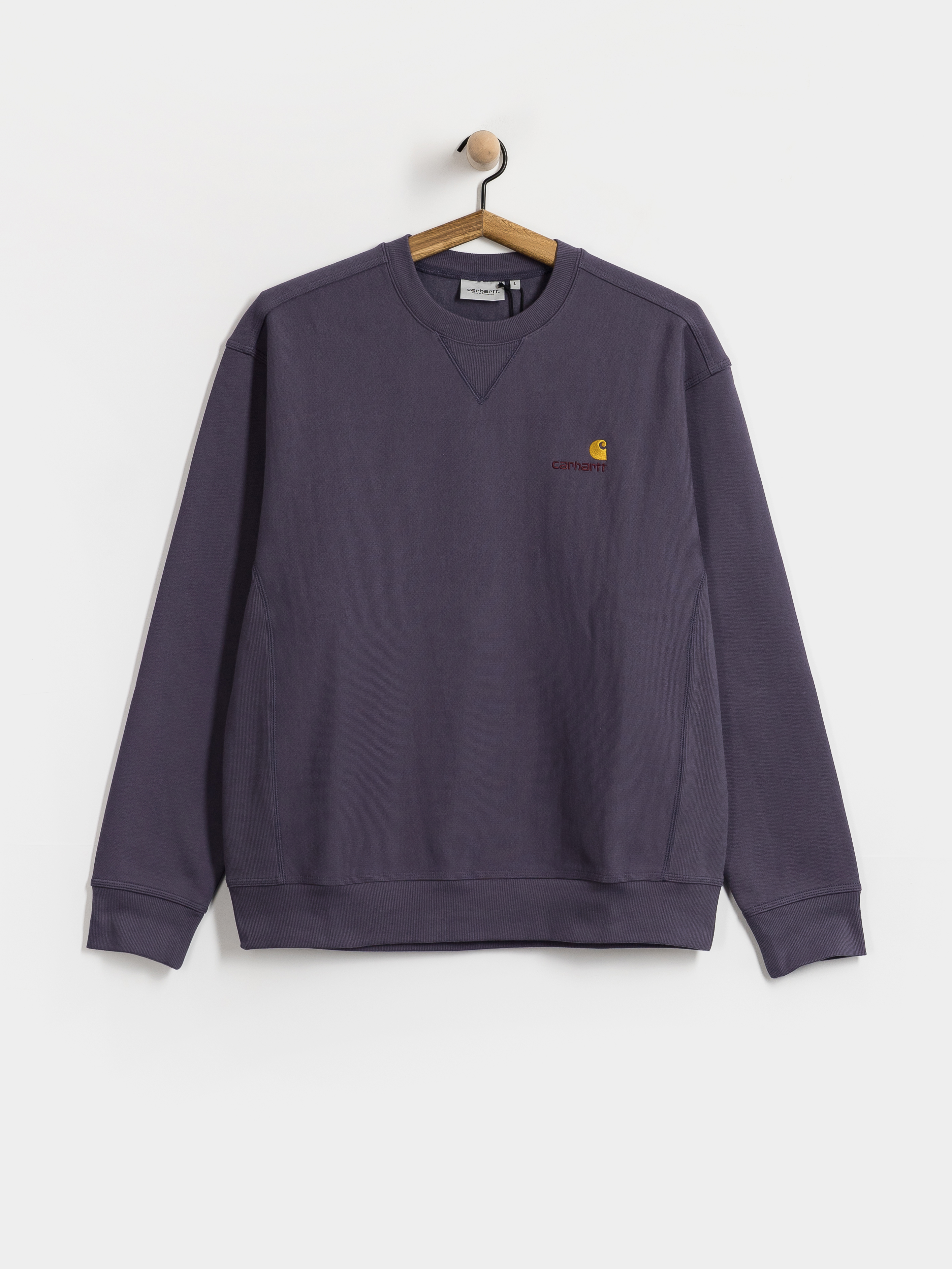 Carhartt WIP American Script Pulóver (shady purple)
