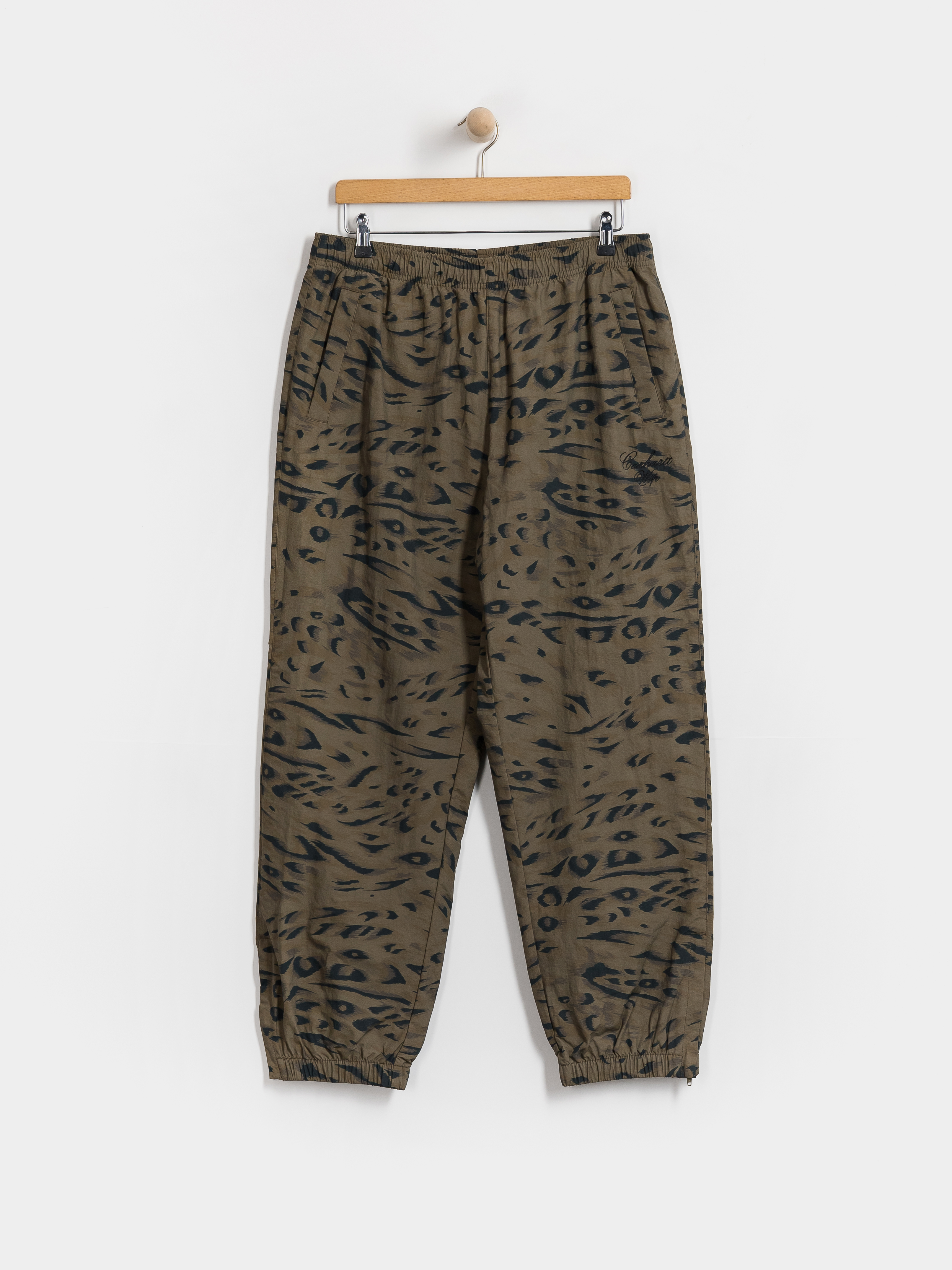 Carhartt WIP Travon Kisnadrág (duck feather print cypress/black)