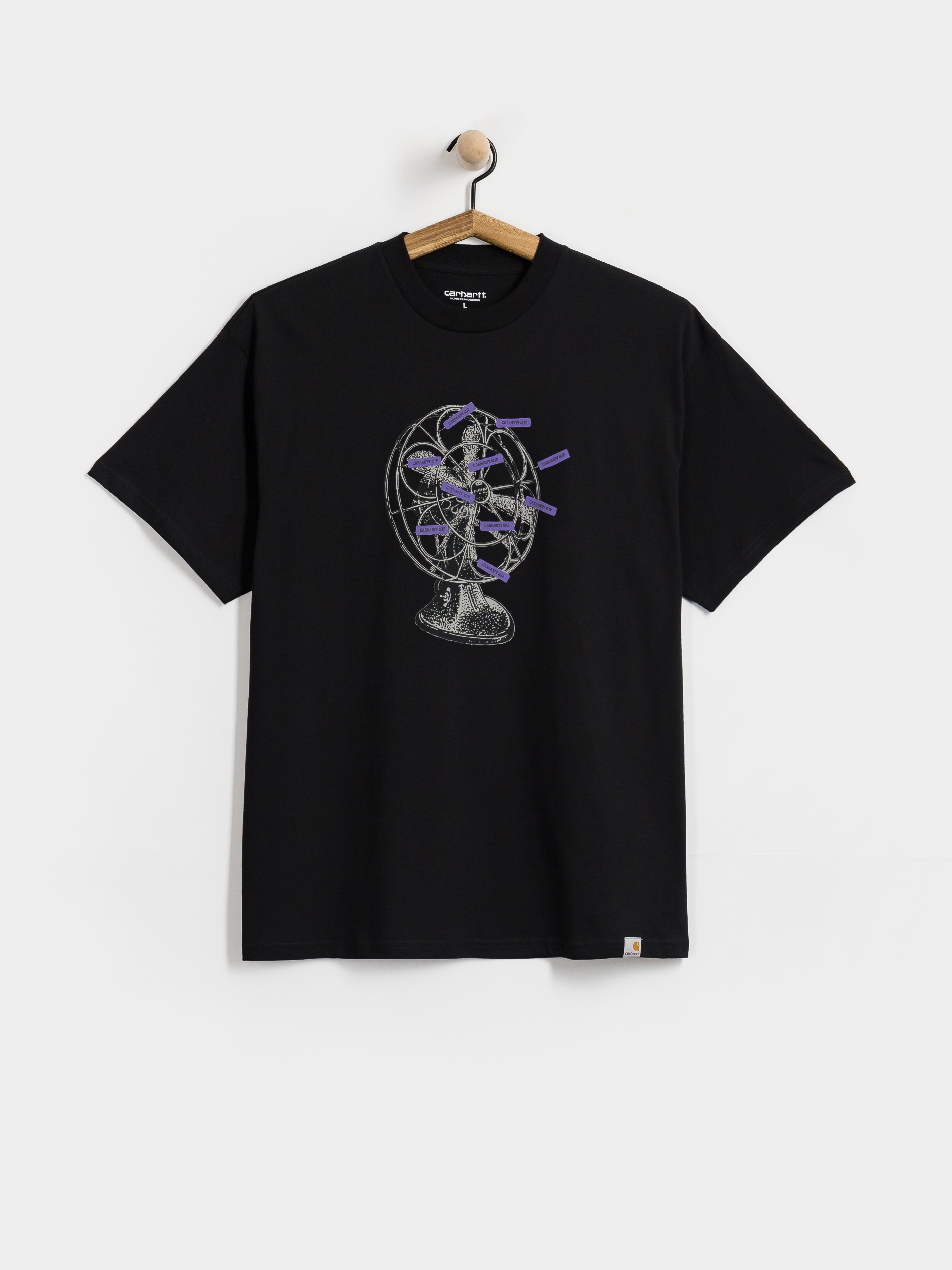 Póló Carhartt WIP Fan (black)